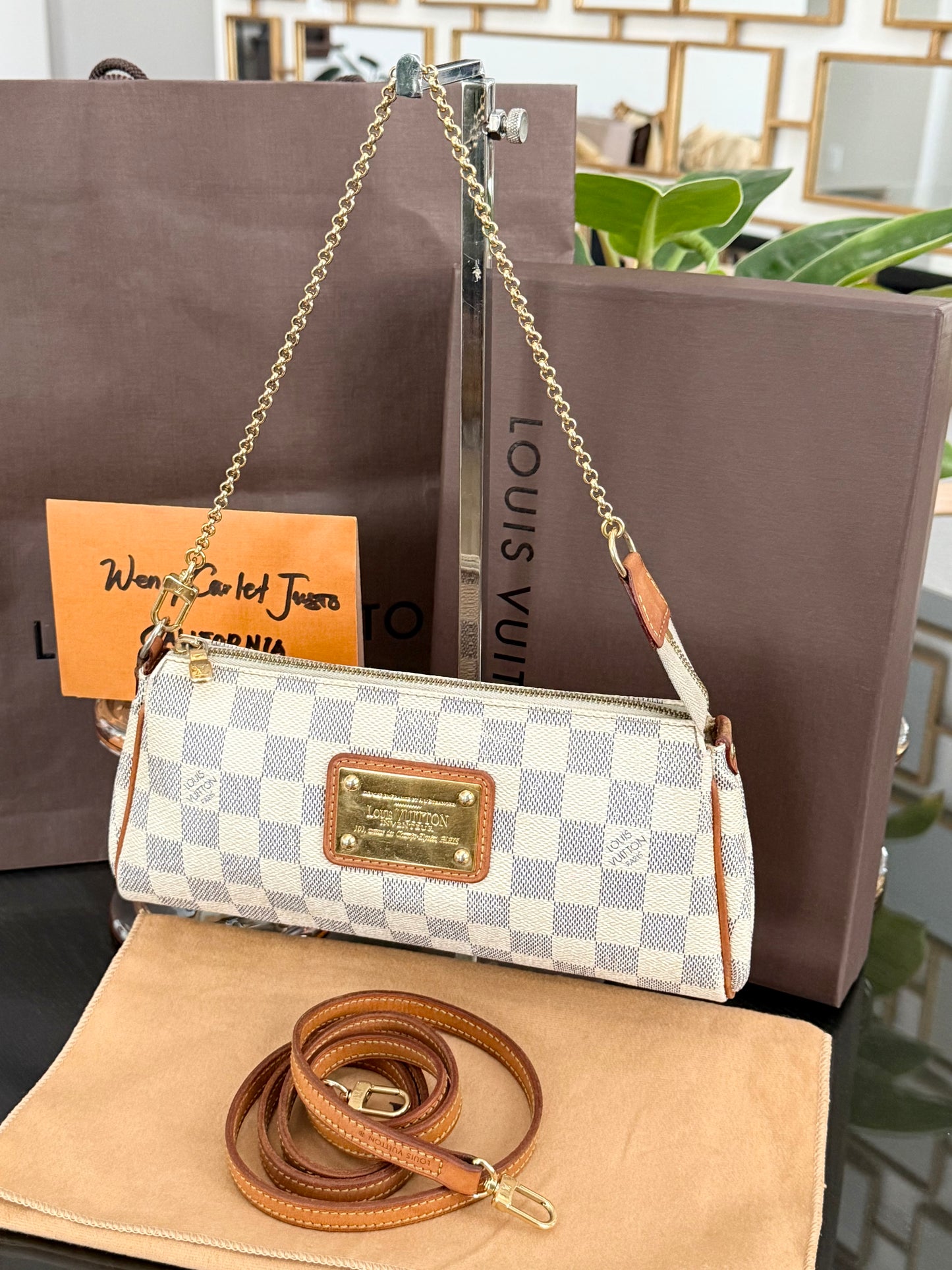 Eva Clutch in Azur with Dustbag , box and Paper bag-🗓️ Year: 2011