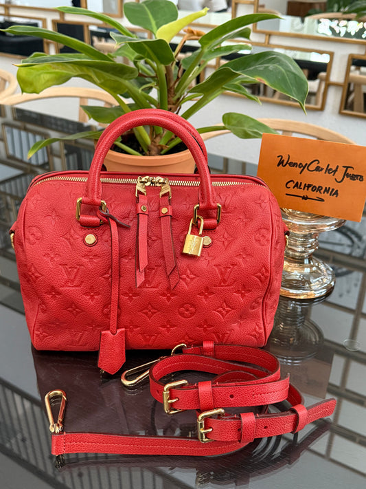 🌺Empriente Speedy 25 Bandoulier with lock 🔐 keys -🗓️ Year: 2012