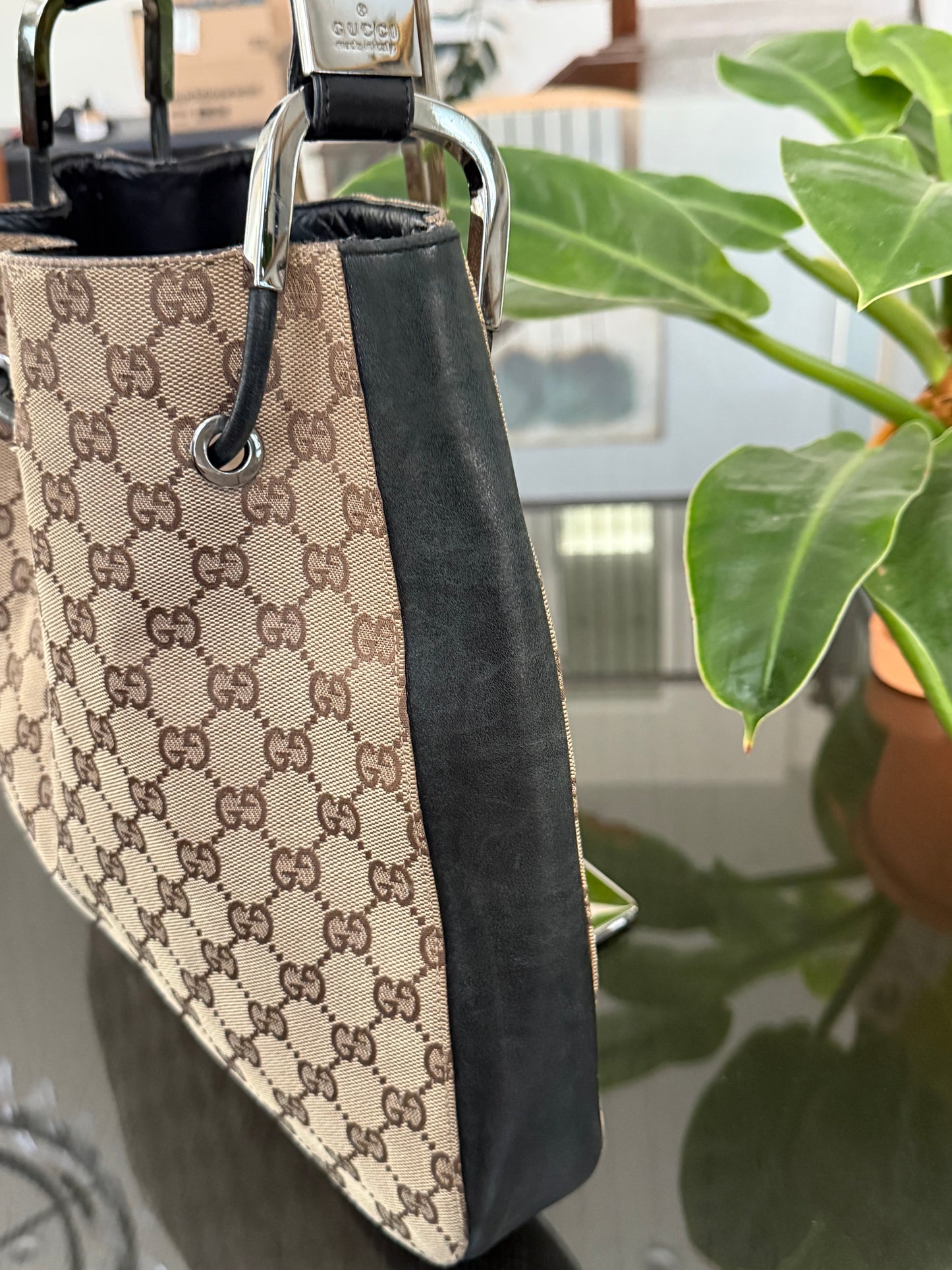 Gucci GG Canvas Drawstring Bag