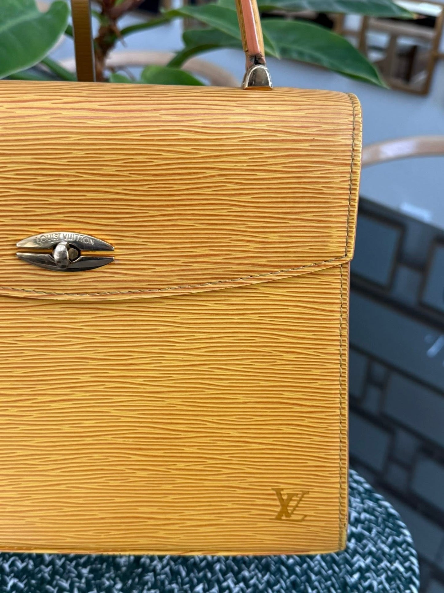 Epi Malesherbes Handbag in Tassil Yellow 🗓️ Year: 1995
