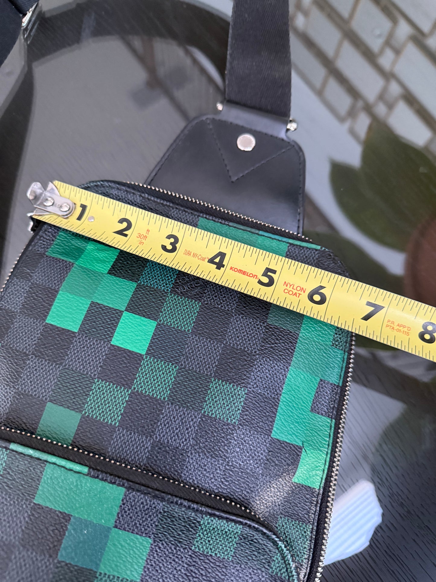 Avenue Sling Damier Graphite Green Pixel with Dustbag -Year 2018