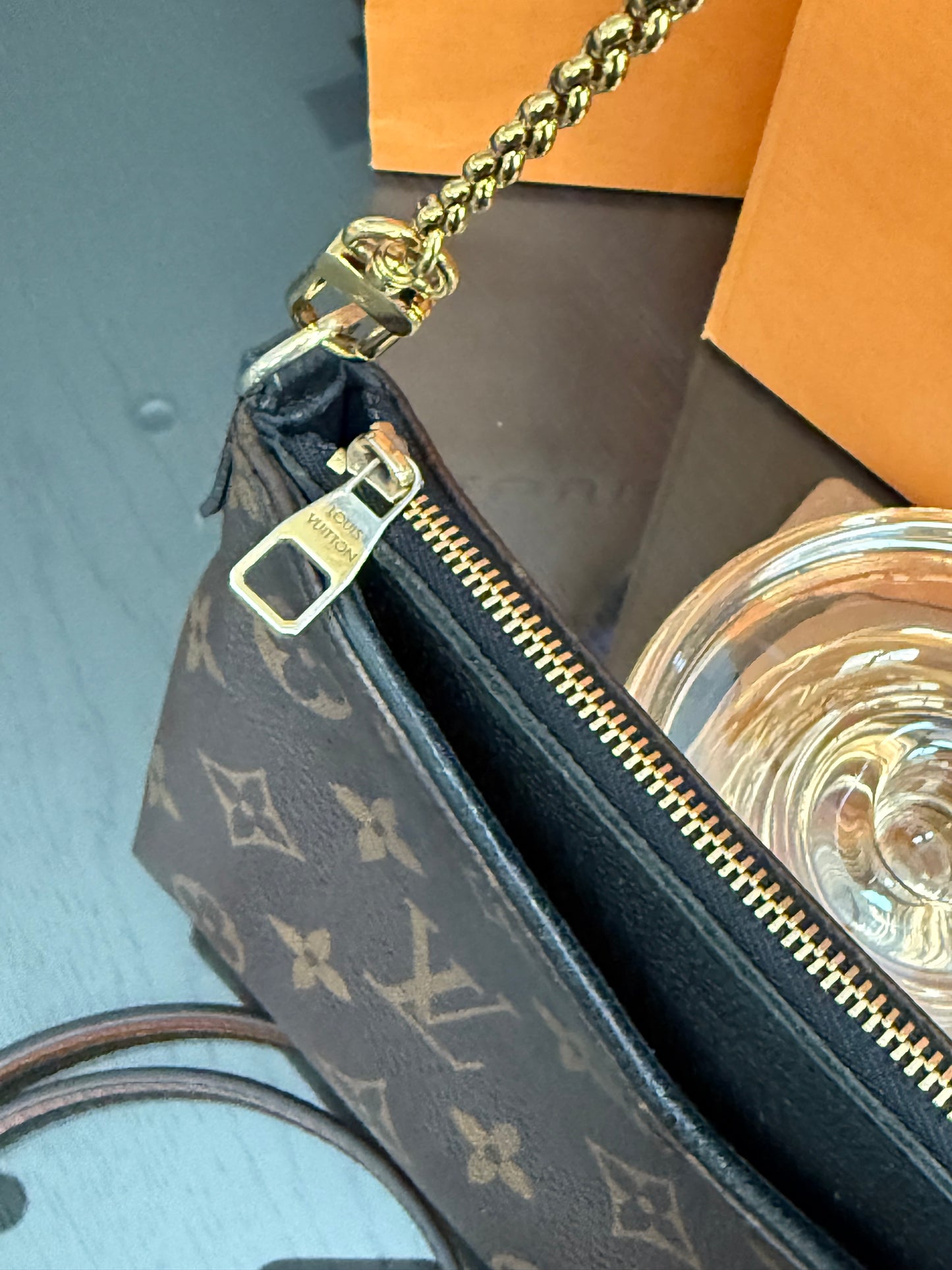 Pallas Clutch w/ Box , Receipt, and Paper bag-Year: 2017