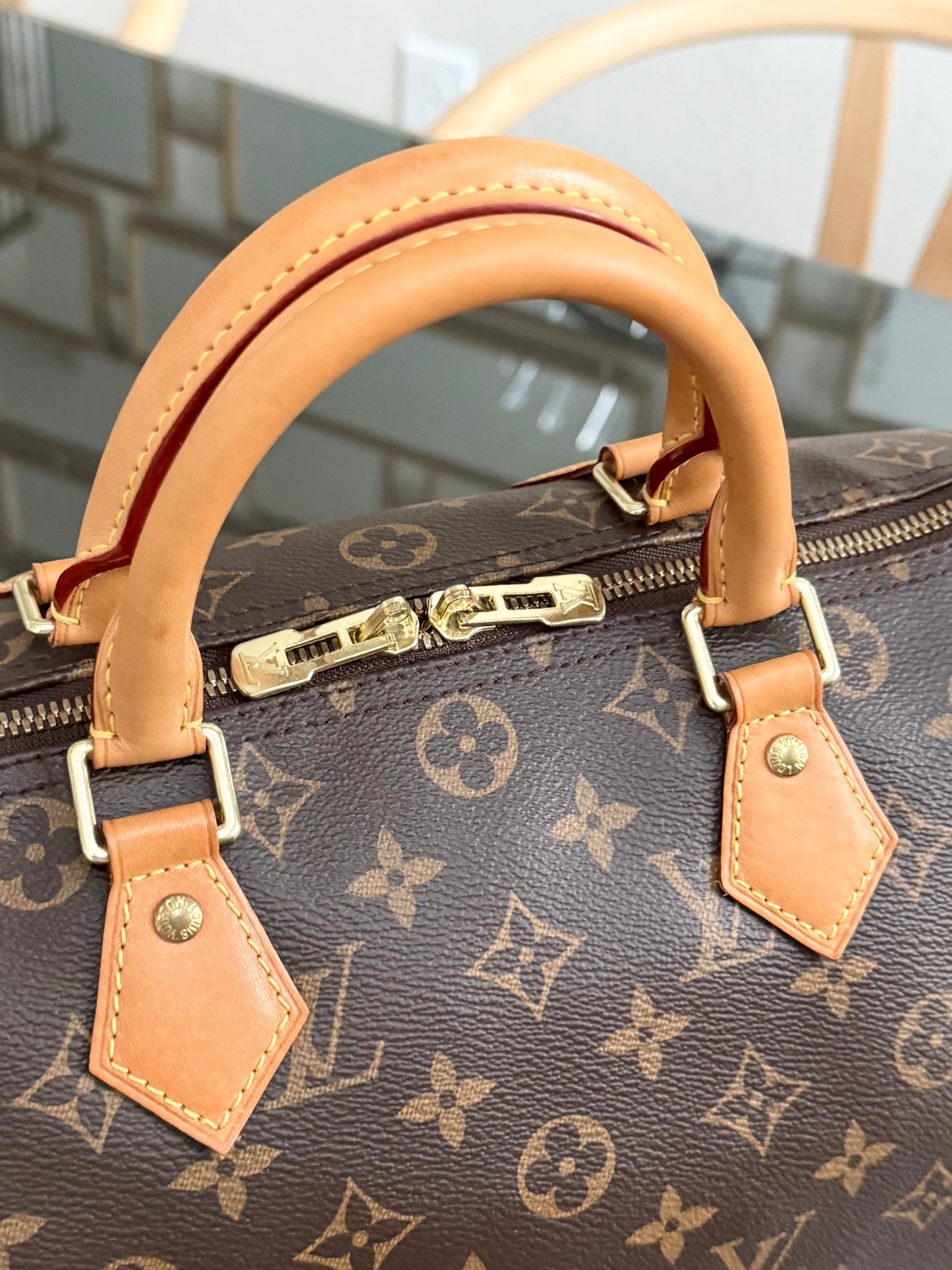 Speedy 30 Bandoulier in Monogram with 🔐 lock, Key and Dustbag -🗓️ Year: 2017