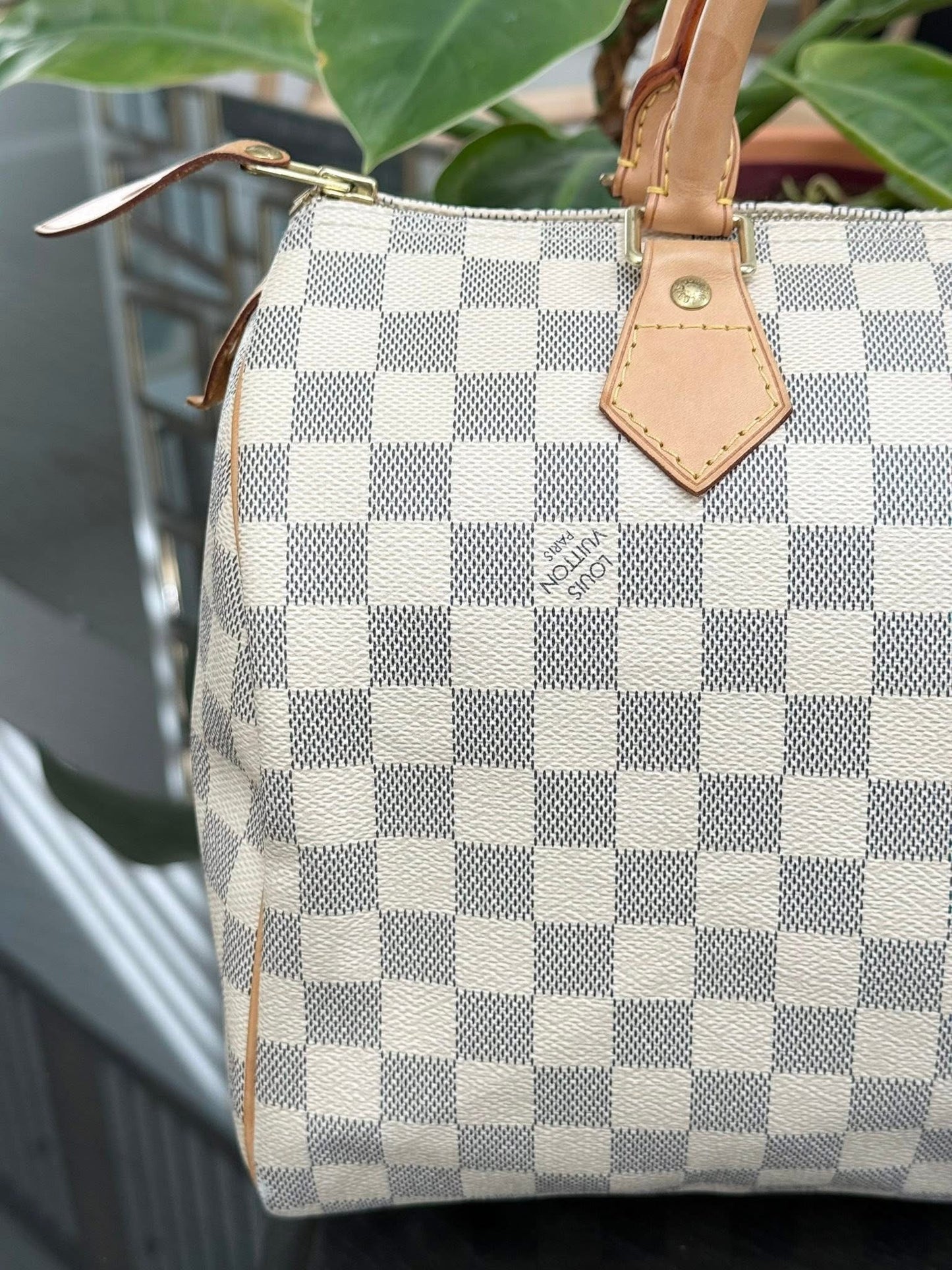 Speedy 30 in Damier Azur with lock 🔐 key, Dustbag and Insert Organizer -🗓️ Year 2012