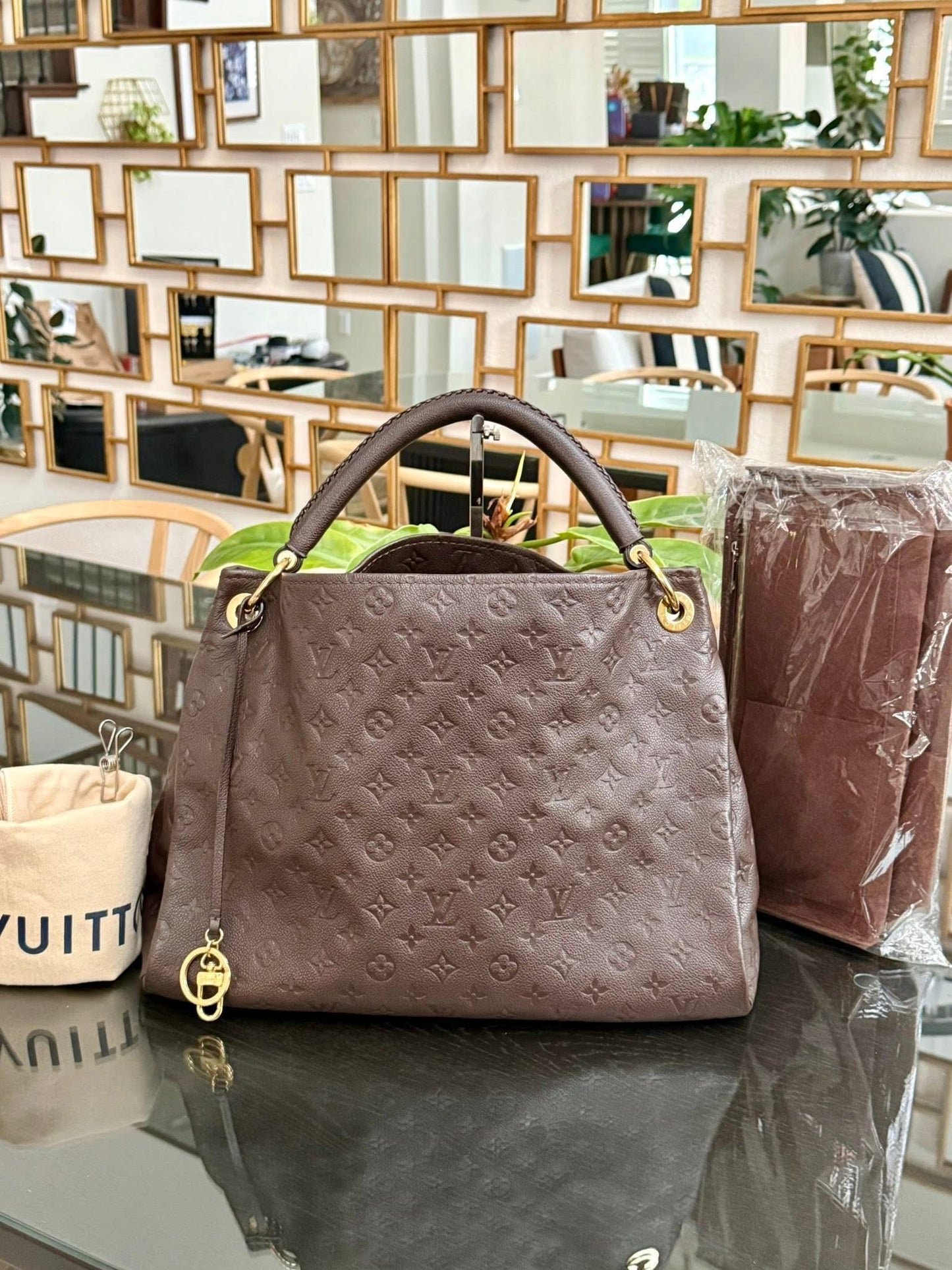 Artsy MM Empriente in Taupe Glaze with Dustbag and Insert Organizer 📅 Year: 2012