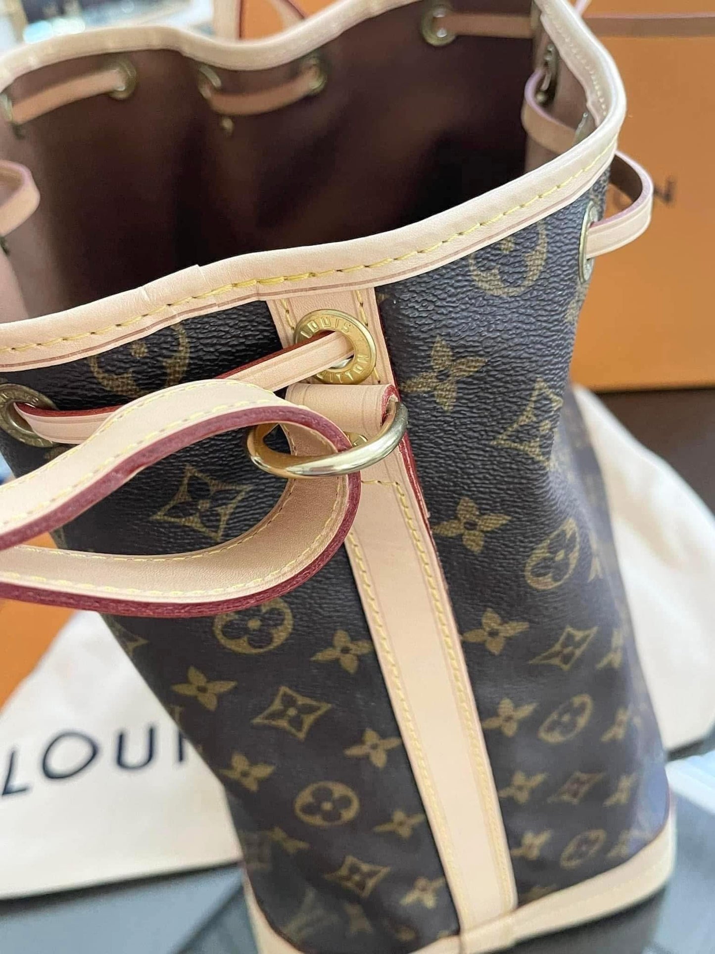 Noe GM Monogram -Brand-new replaced vachetta 💥 with Dustbag and official repair receipt from LV