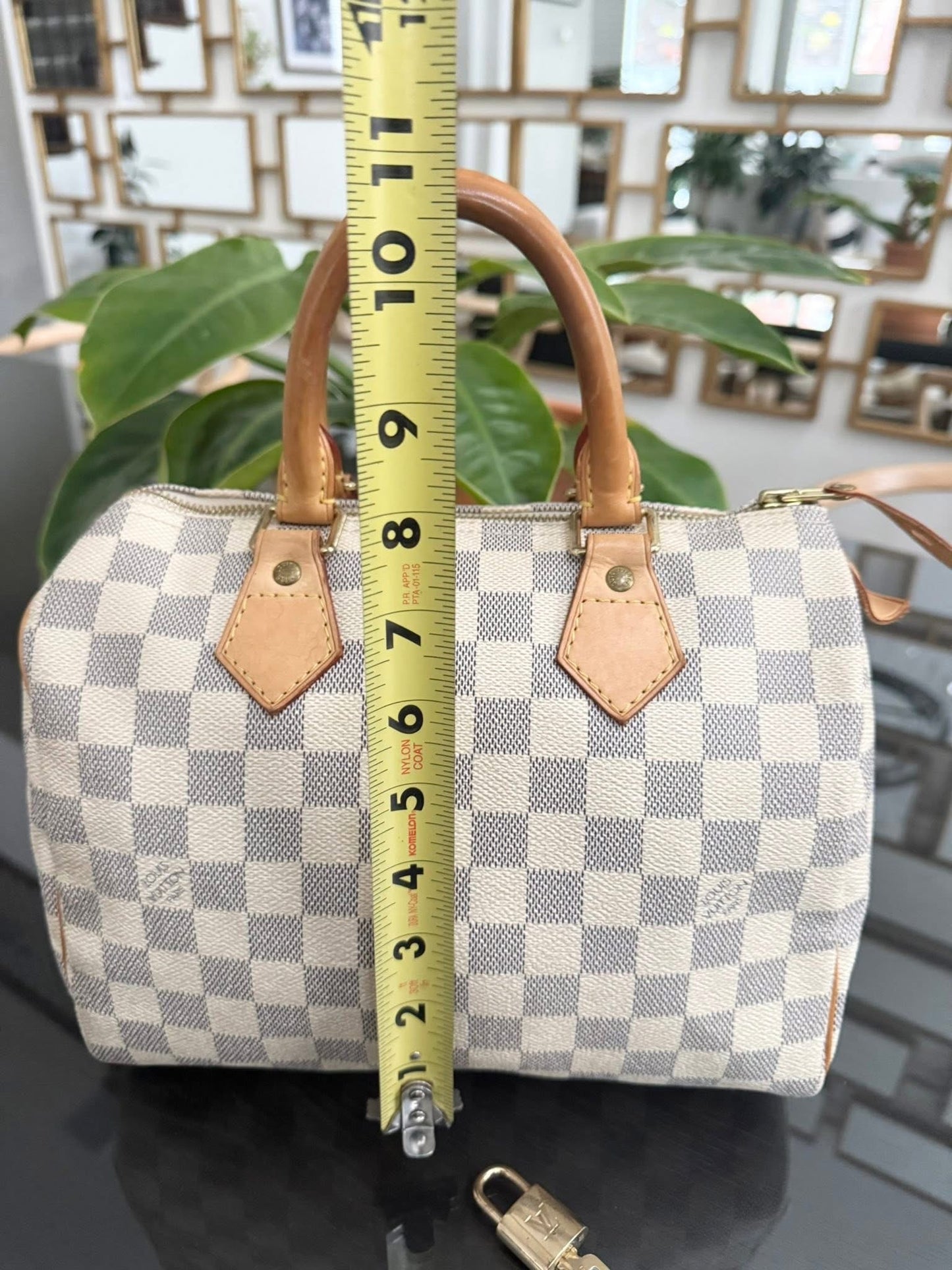 Speedy 25 in Damier Azur with lock 🔐 key and Dustbag -🗓️ Year 2007