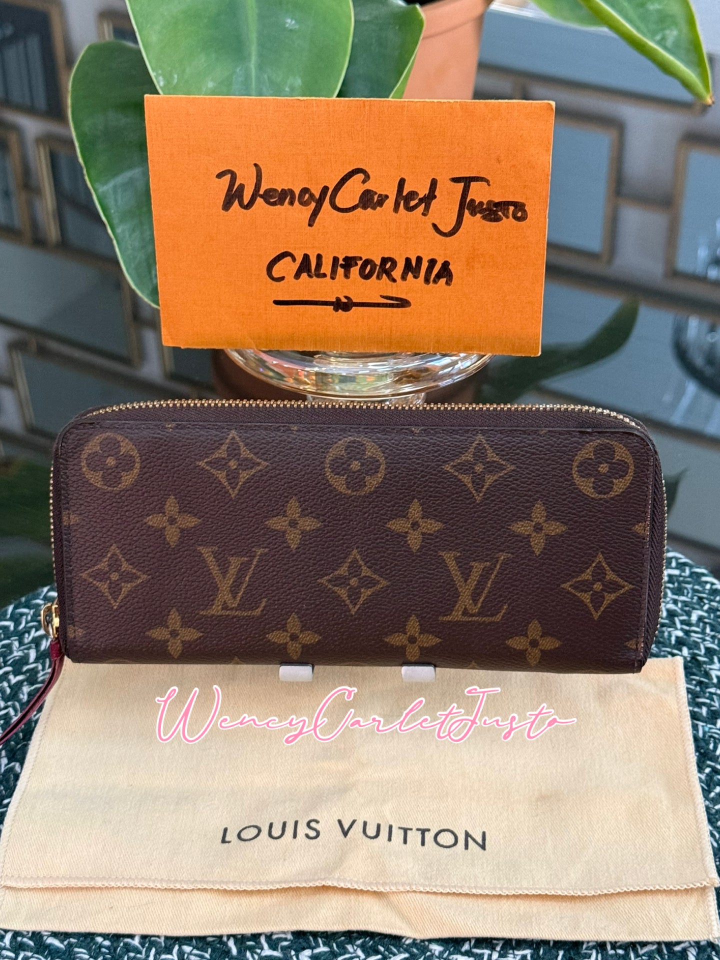 Clemence Wallet in Peony with Dustbag 🗓️ Year 2020