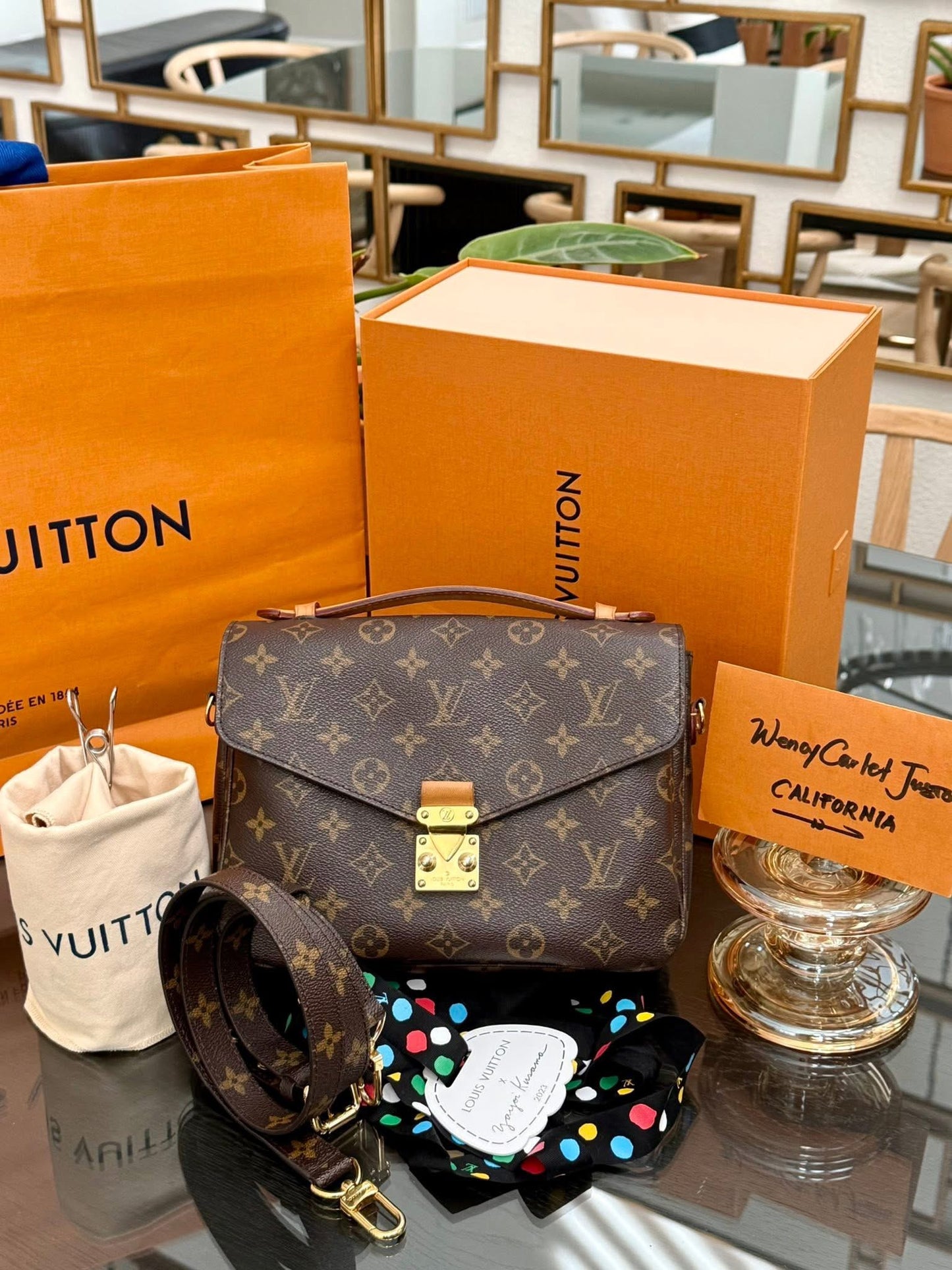 Pochette Metis with Original strap, Box, Dustbag, Paper bag and Insert Organizer - Year 2016