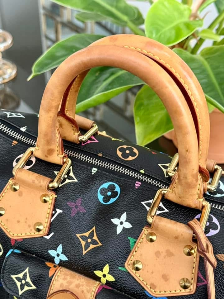 Multicolor Speedy 30 with Dustbag and generic twilly set 📅 Year: 2008