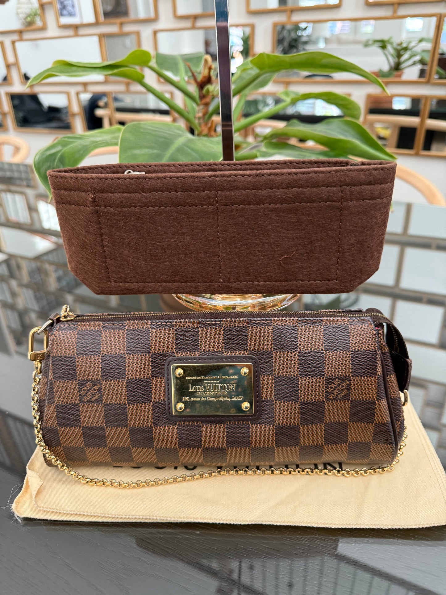 Eva Clutch in DE with Dustbag, Insert Organizer, Box and Paper bag🗓️ Year: 2010