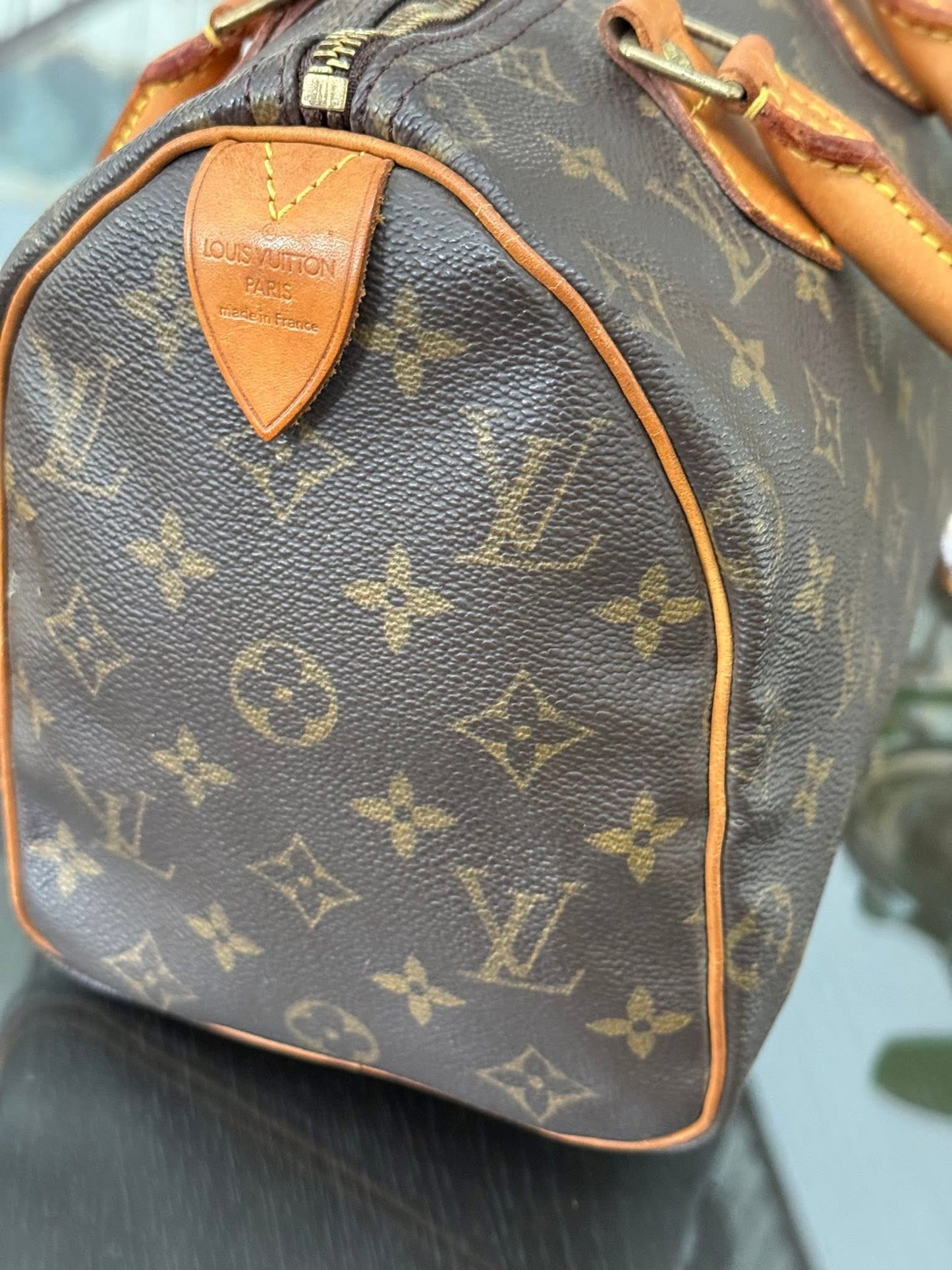 Speedy 25 in Monogram with Lock 🔐 and Key -🗓️ Year: 2000