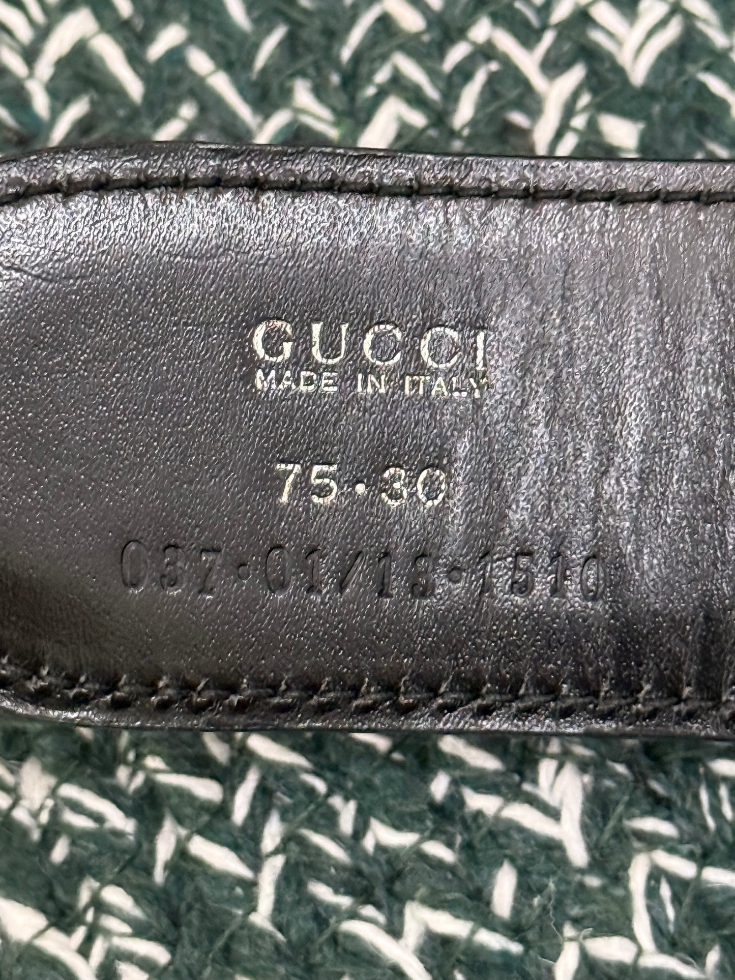 GU CCI Vintage Leather Belt -🗓️