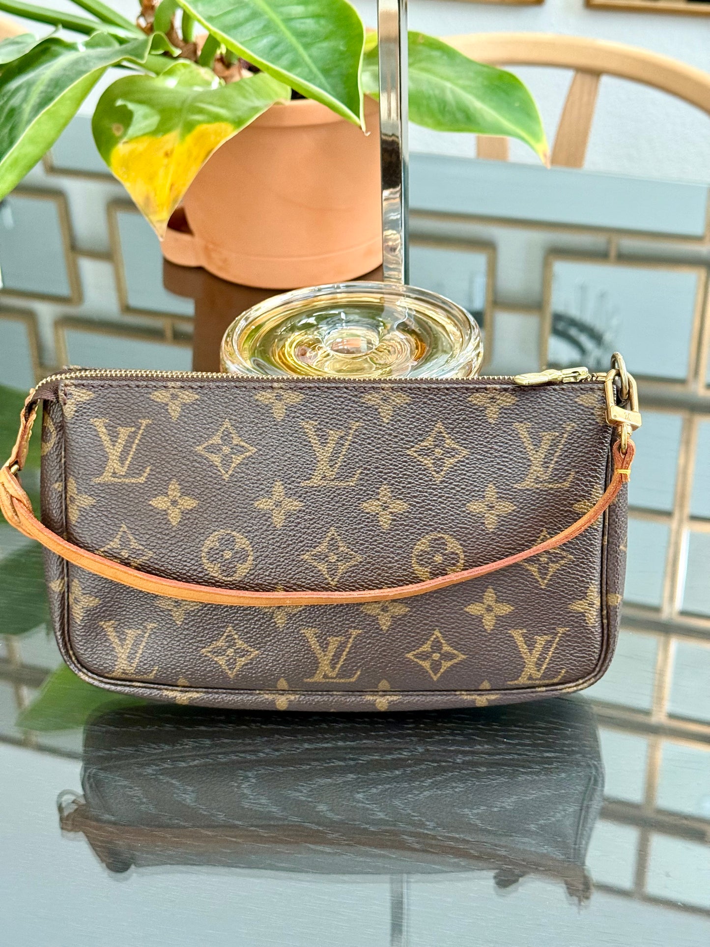 Monogram Pochette Accessories with Dustbag 📅 Year: 2000