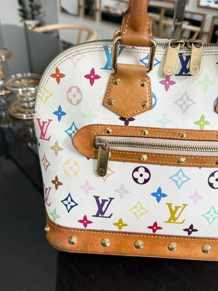 Murakami / Multicolor Alma PM with Dustbag , Insert organizer and Twilly 📅 Year: 2004
