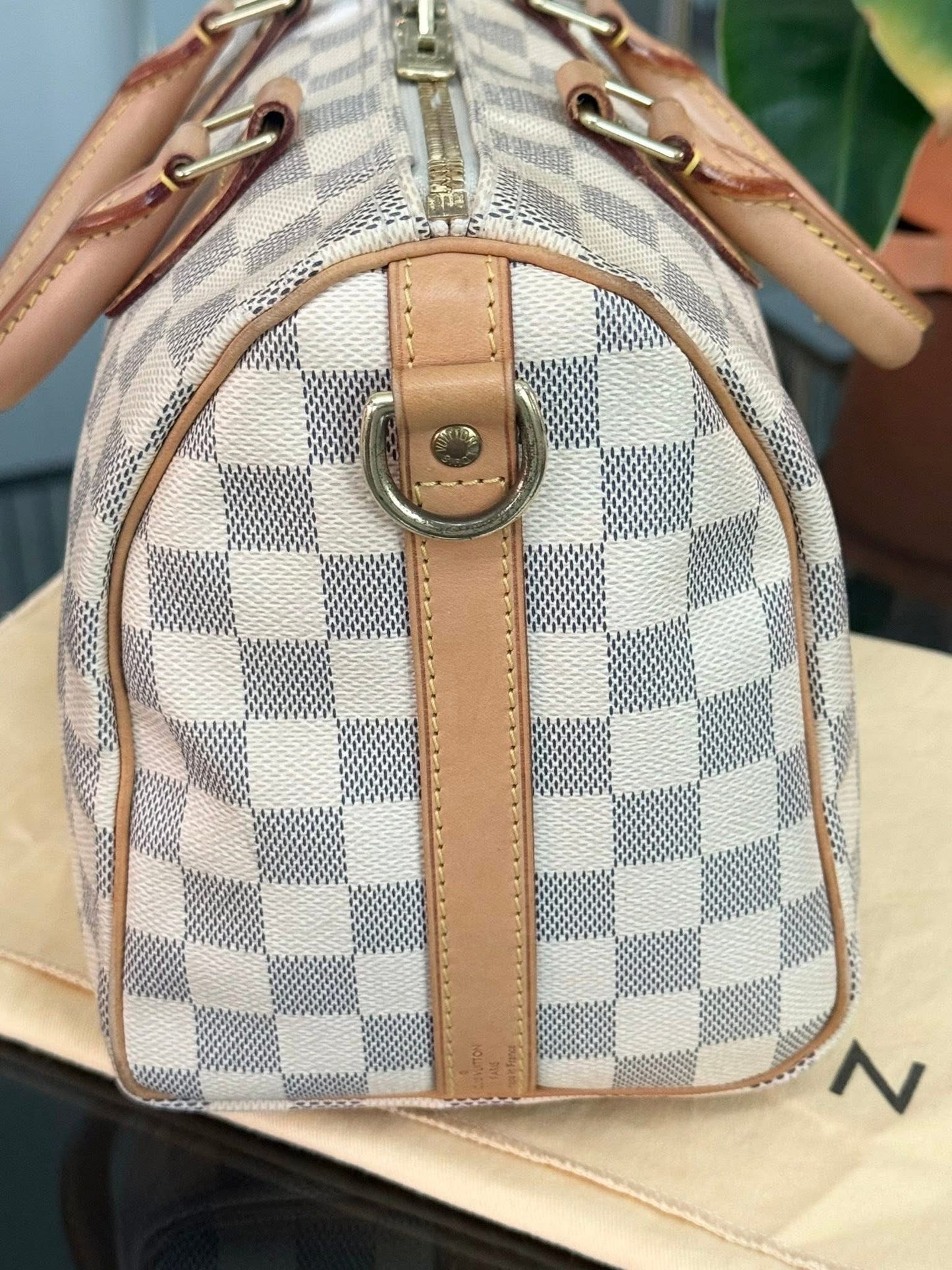 Speedy 25 Bandoulier in Azur with Original Strap, Dustbag and Insert Organizer -🗓️ Year: 2013