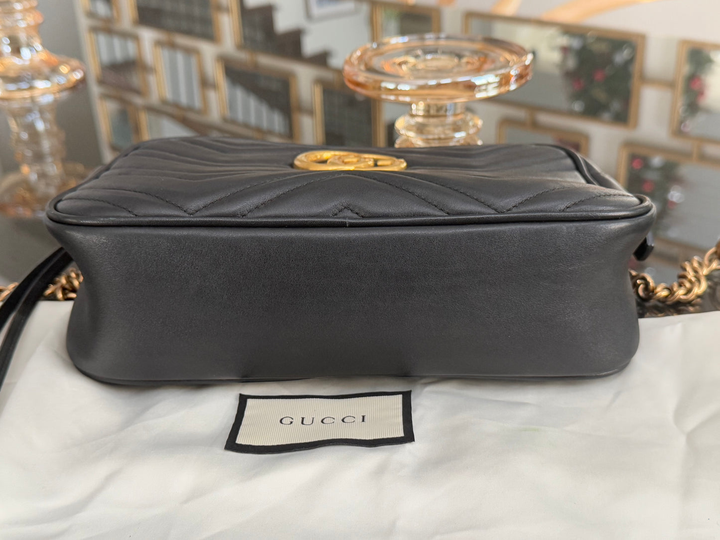 GUCCI Marmont Chain Small Shoulder/ Crossbody Bag
