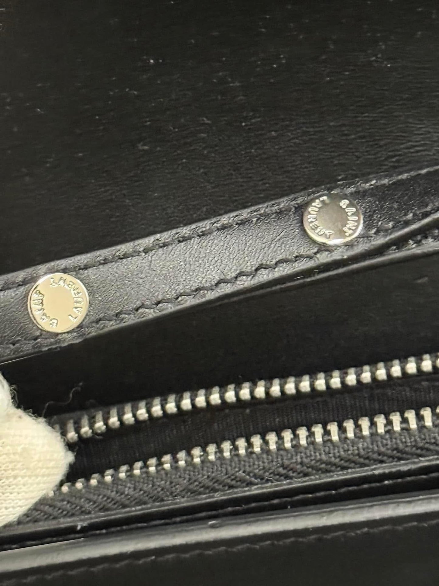 Kate Stars Calfskin Leather Chain Clutch Crossbody 📦 With Box, Dustbag, Cards, and Paper Bag