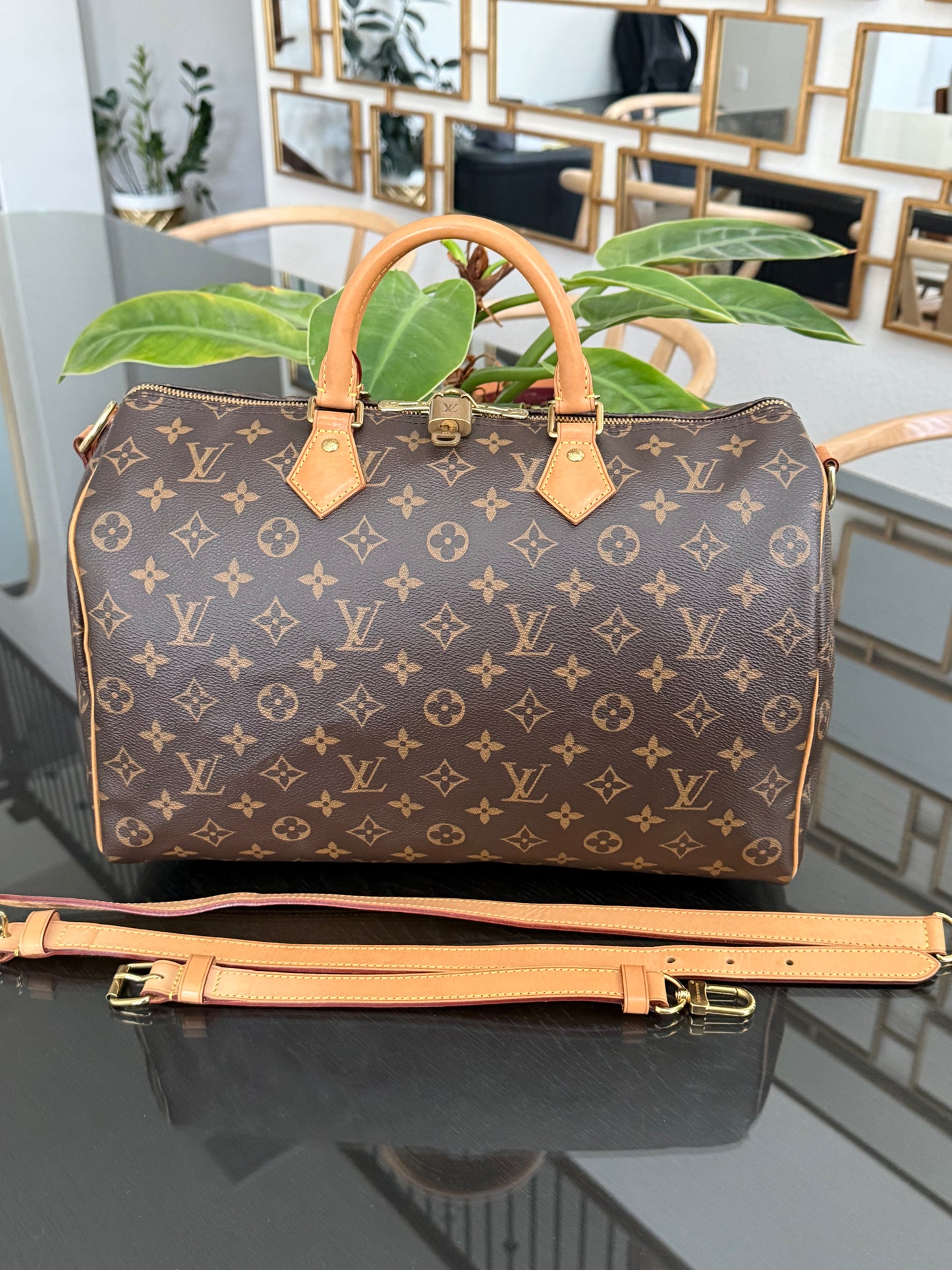 Speedy 35 Bandoulier with lock 🔐 key, Dustbag and Insert Organizer -🗓️ Year: 2015