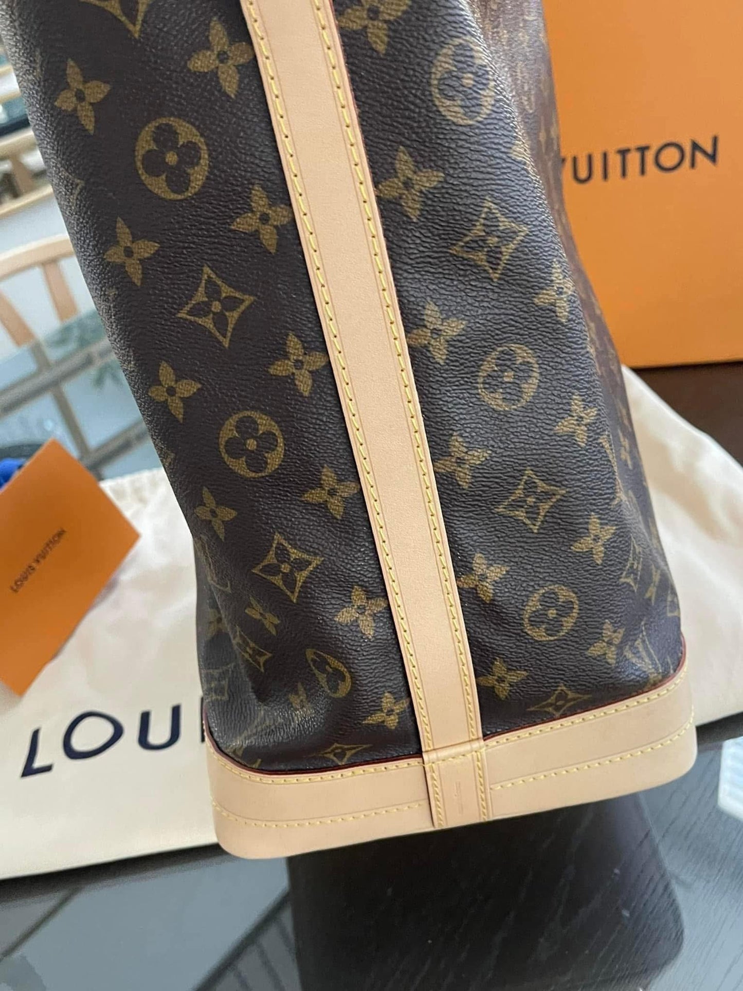 Noe GM Monogram -Brand-new replaced vachetta 💥 with Dustbag and official repair receipt from LV