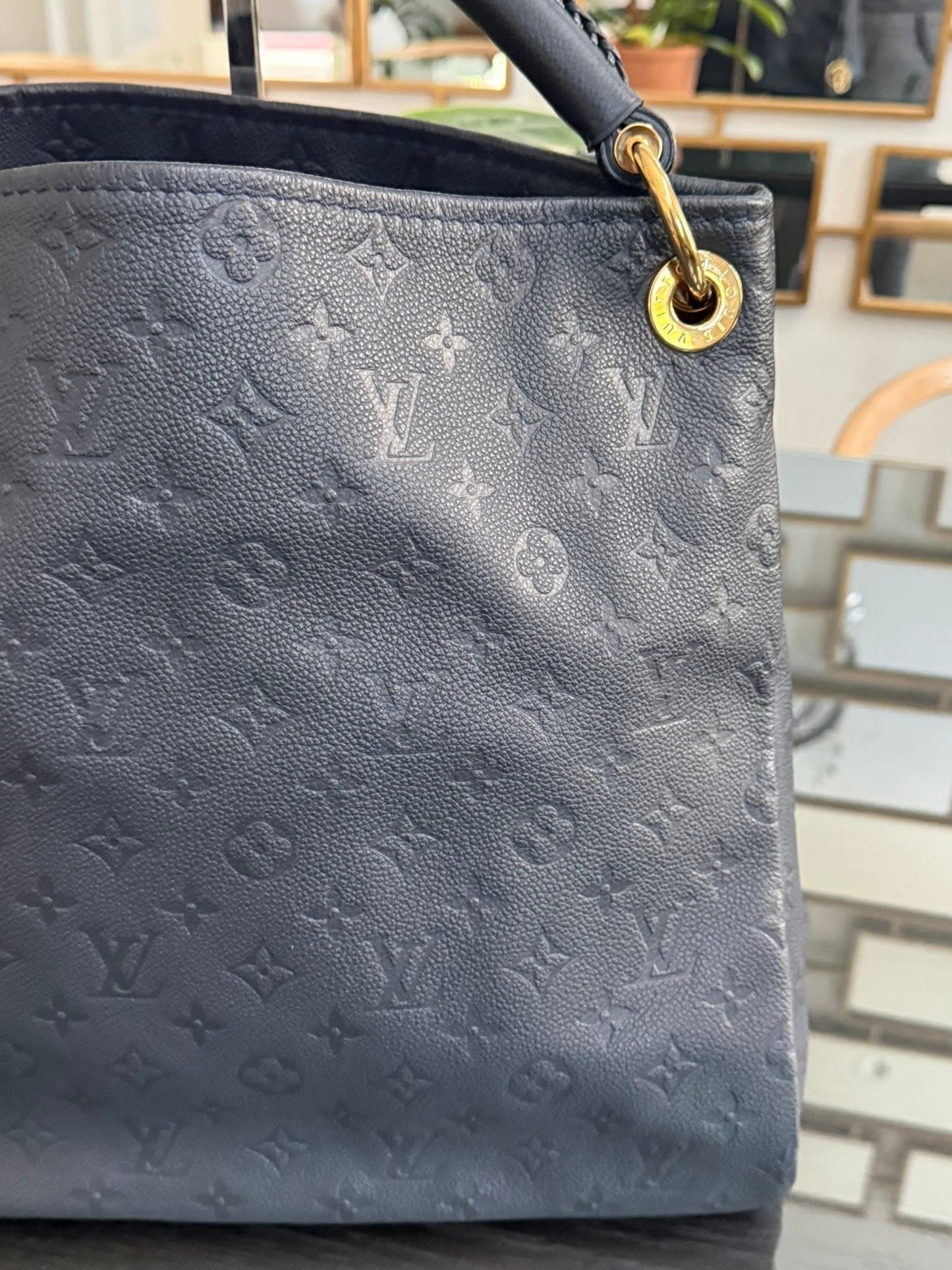 Artsy MM Empriente in Black/ Dark Blue with Dustbag and Insert Organizer 📅 Year: 2012