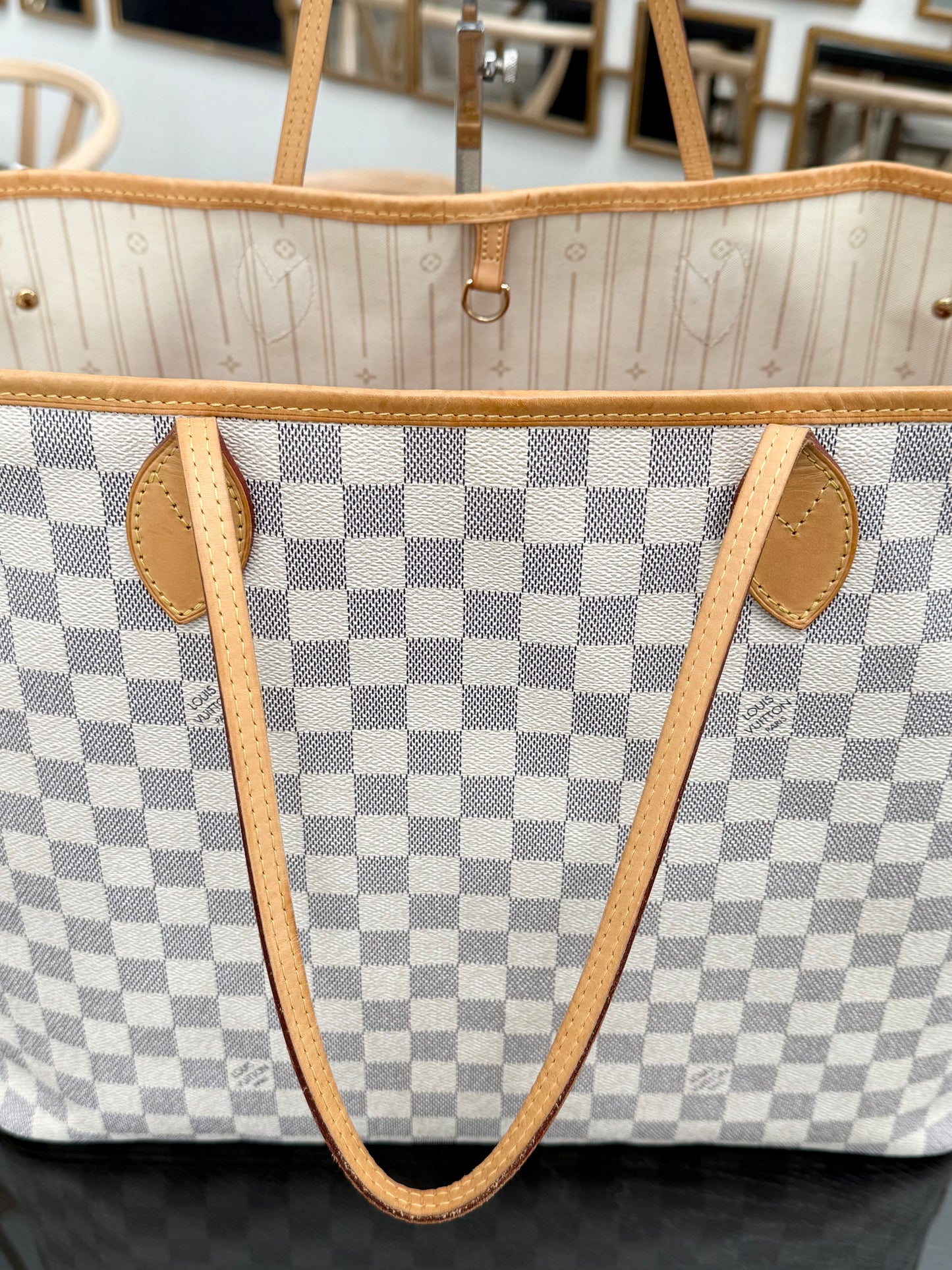 Neverfull GM Azur with Dustbag and Insert Organizer -🗓️ Year: 2012