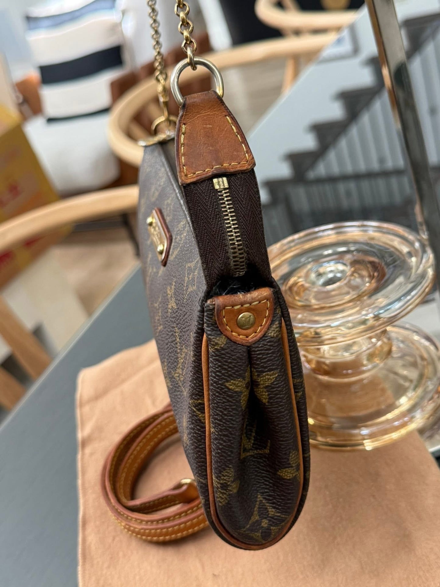 Eva Clutch in Monogram with Original Strap, Insert Organizer, Box and Paper bag 🗓️ Year: 2012