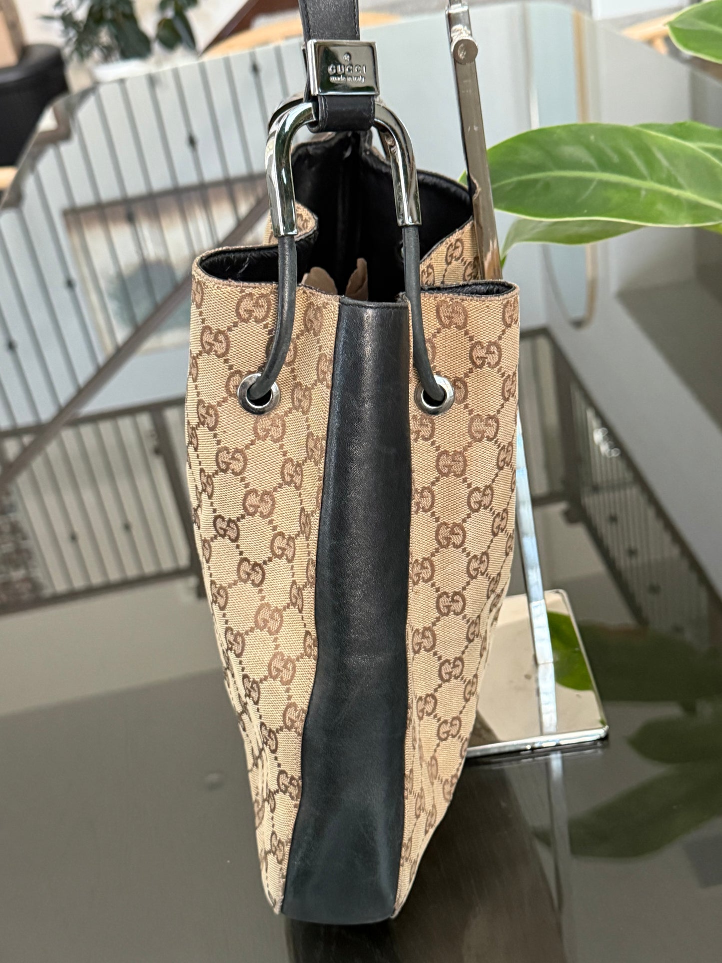 Gucci GG Canvas Drawstring Bag