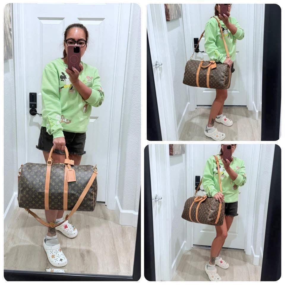 Keepall 45 Bandoulier with Original Strap, Luggage tag and Poignet 📅 Year: 1998
