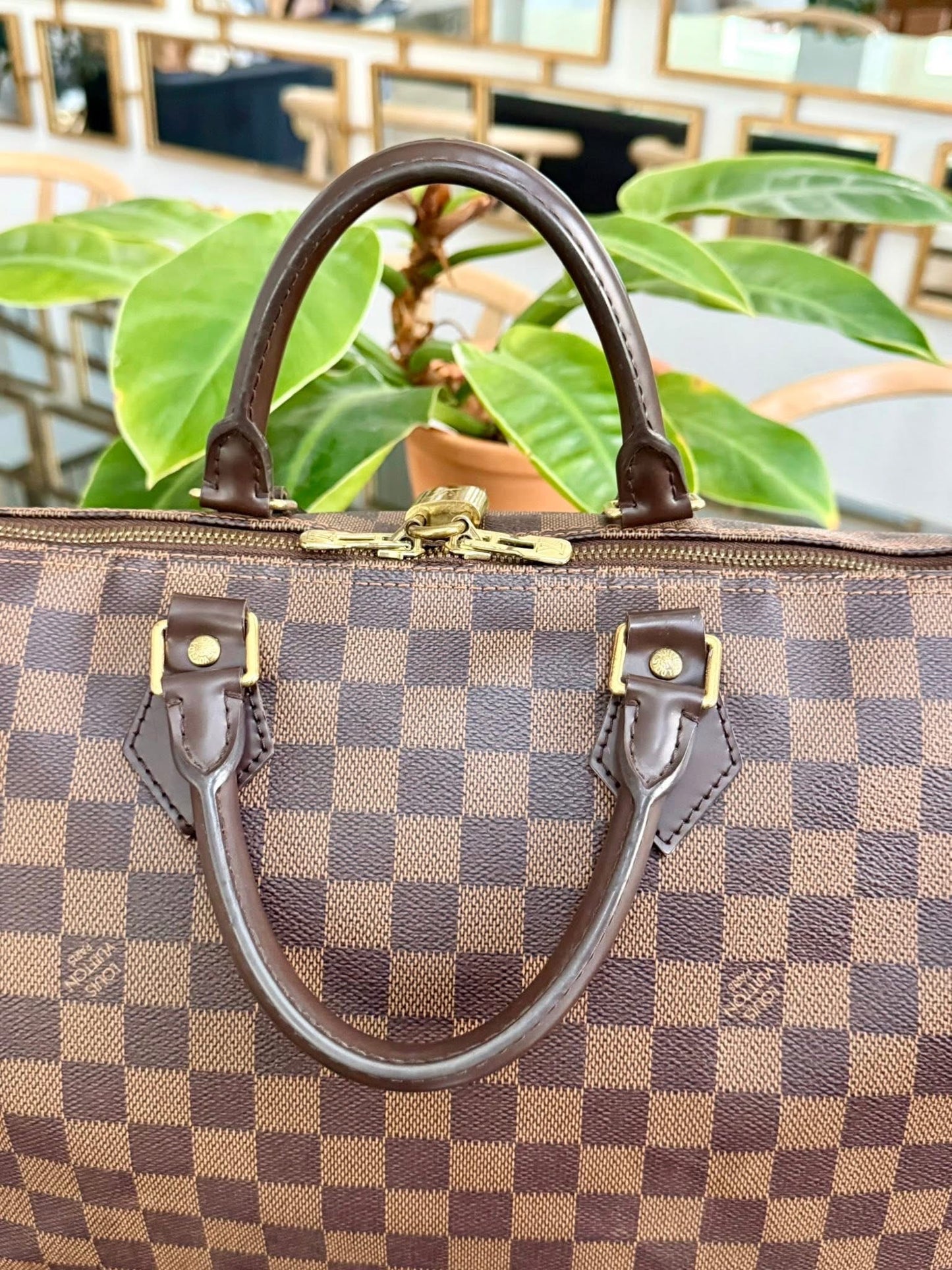 Speedy 35 Bandoulier in DE with lock 🔐 key, Dustbag and Non branded Twilly -🗓️ Year: 2013
