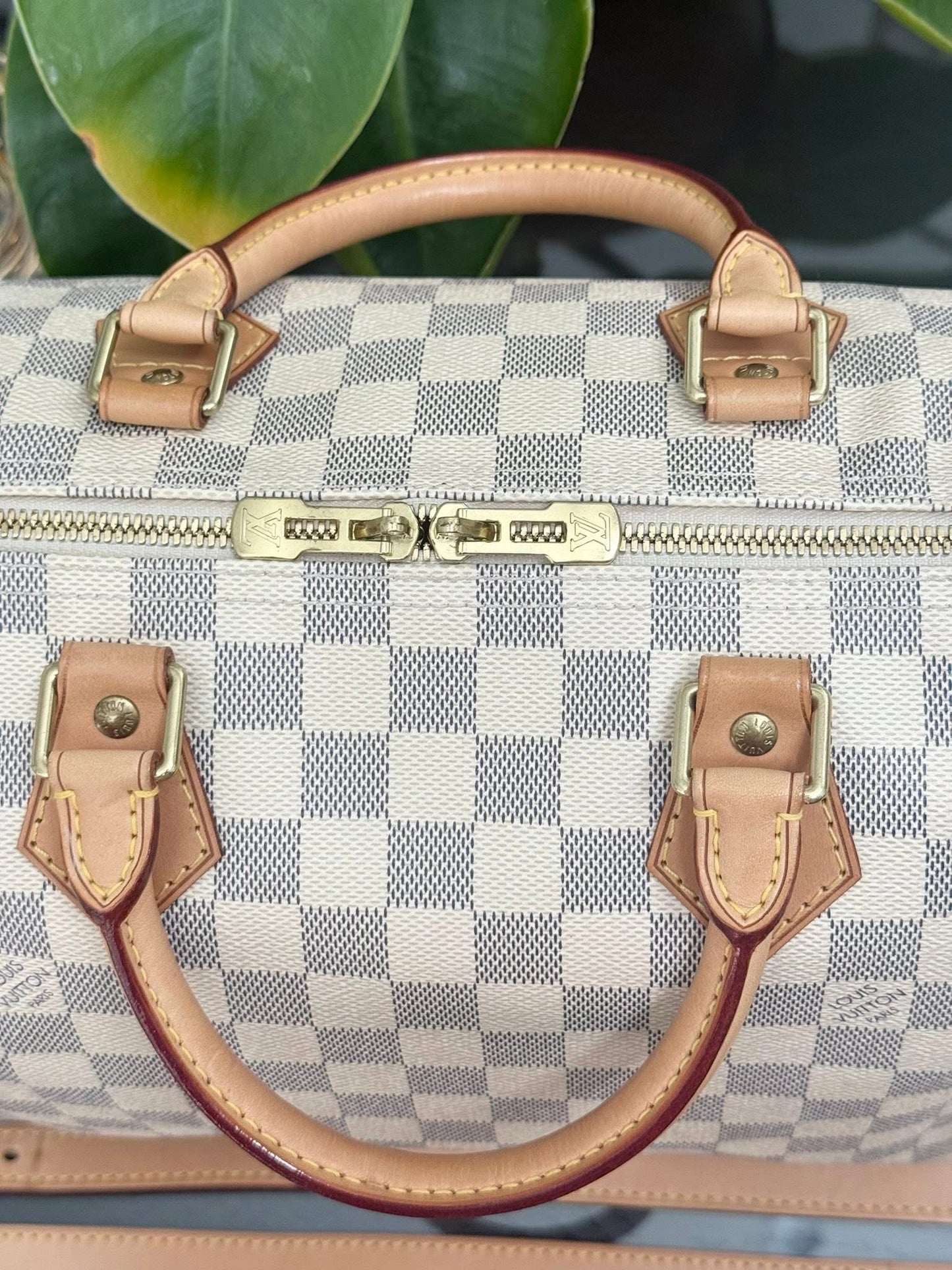 Speedy 30 Bandoulier in Azur with Original Strap, Dustbag and Insert Organizer -🗓️ Year: 2013