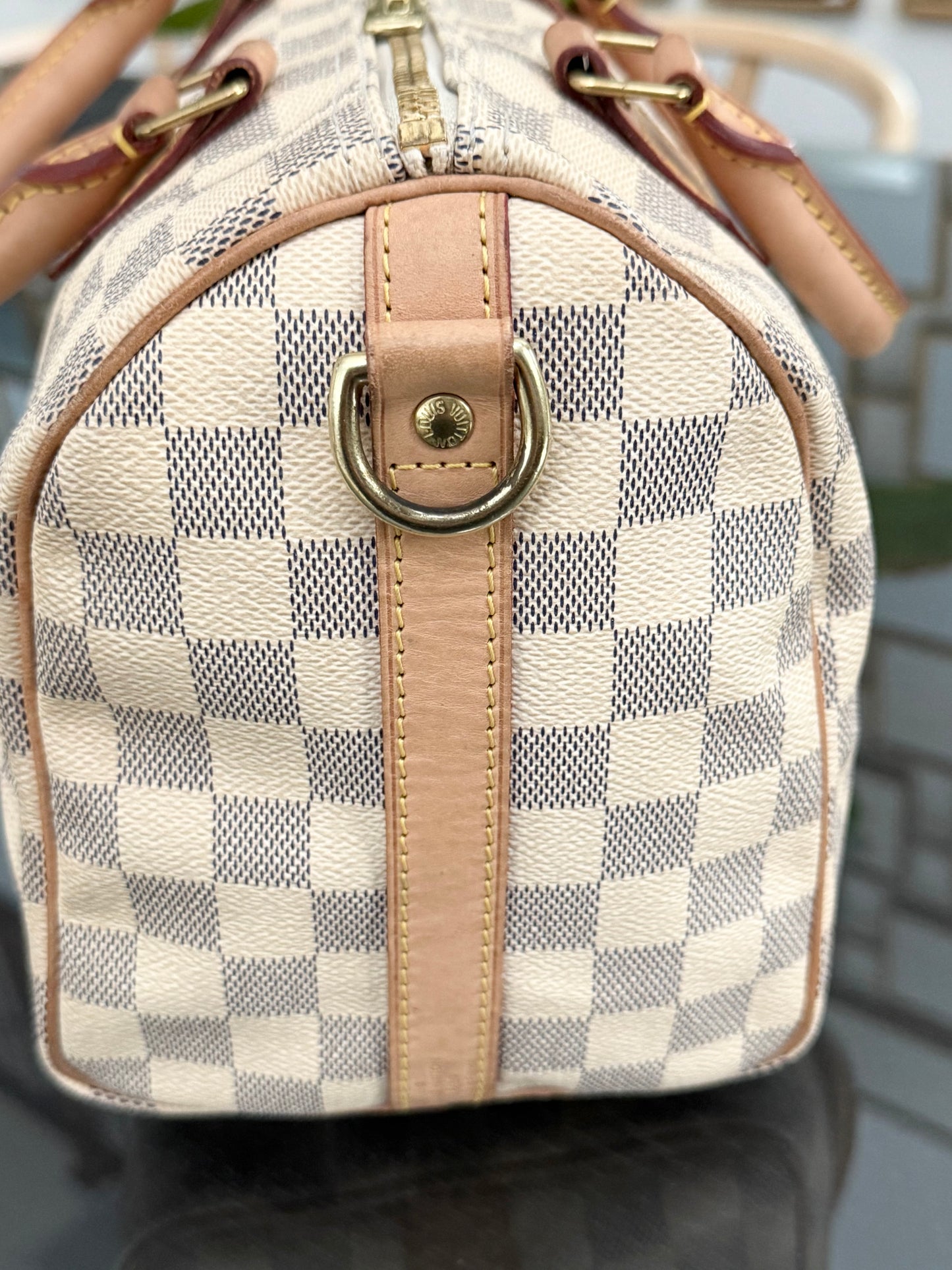 Speedy 25 Bandoulier in Azur with Strap, lock 🔐 keys,  Dustbag and Insert Organizer 🗓️ Year 2013