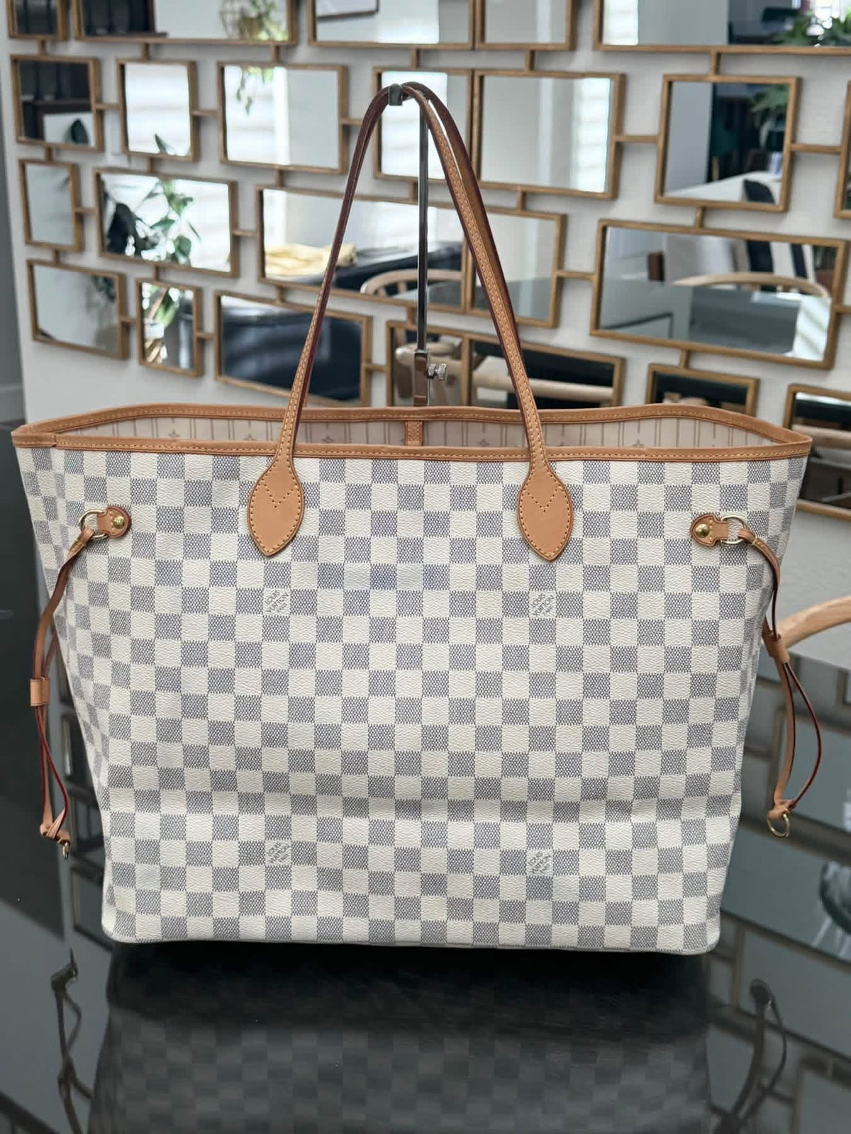 Neverfull GM in Azur with Dustbag, Insert Organizer and Non branded Twilly -🗓️ Year: 2009