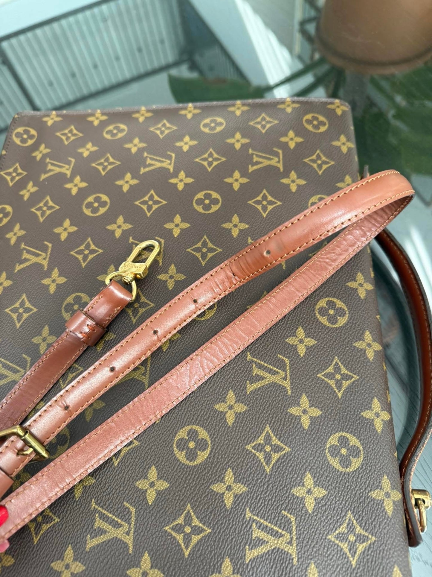Porte Document / Laptop Vintage Bag with Key 🔑 and Crossbody Strap 🗓️ Year 1990