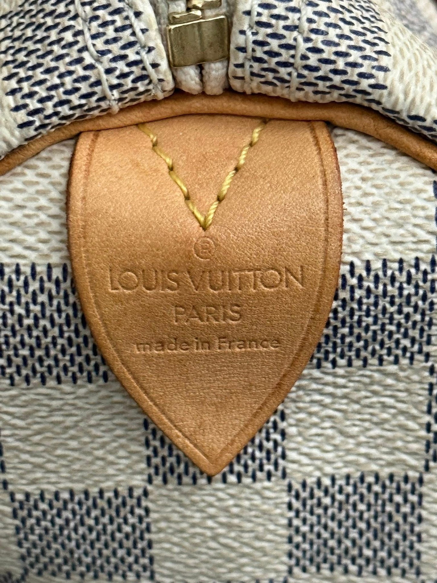 Speedy 25 in Damier Azur with lock 🔐 key and Dustbag -🗓️ Year 2007