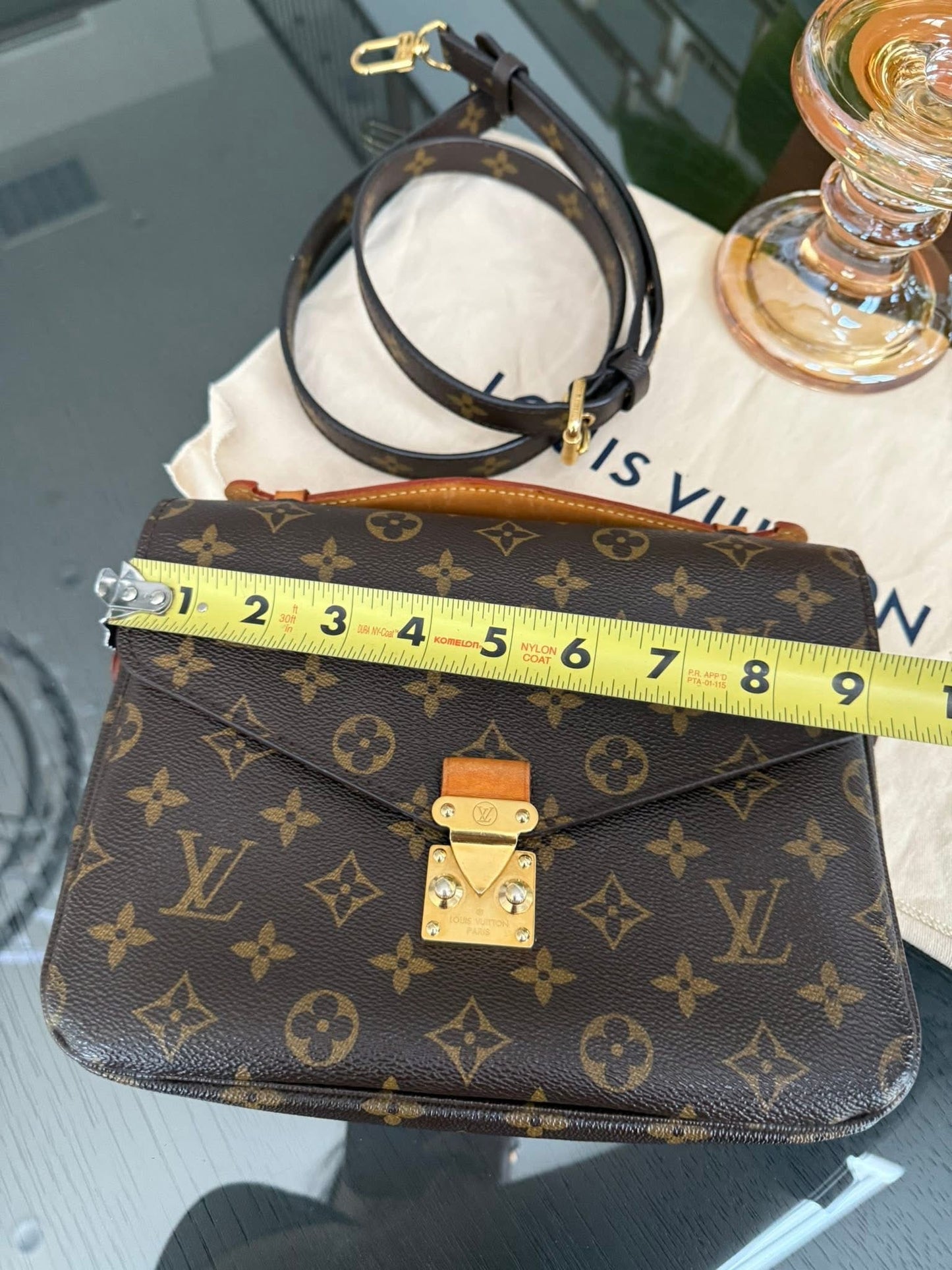 Pochette Metis in Monogram with Box, Dustbag and Paper bag -Year 2015
