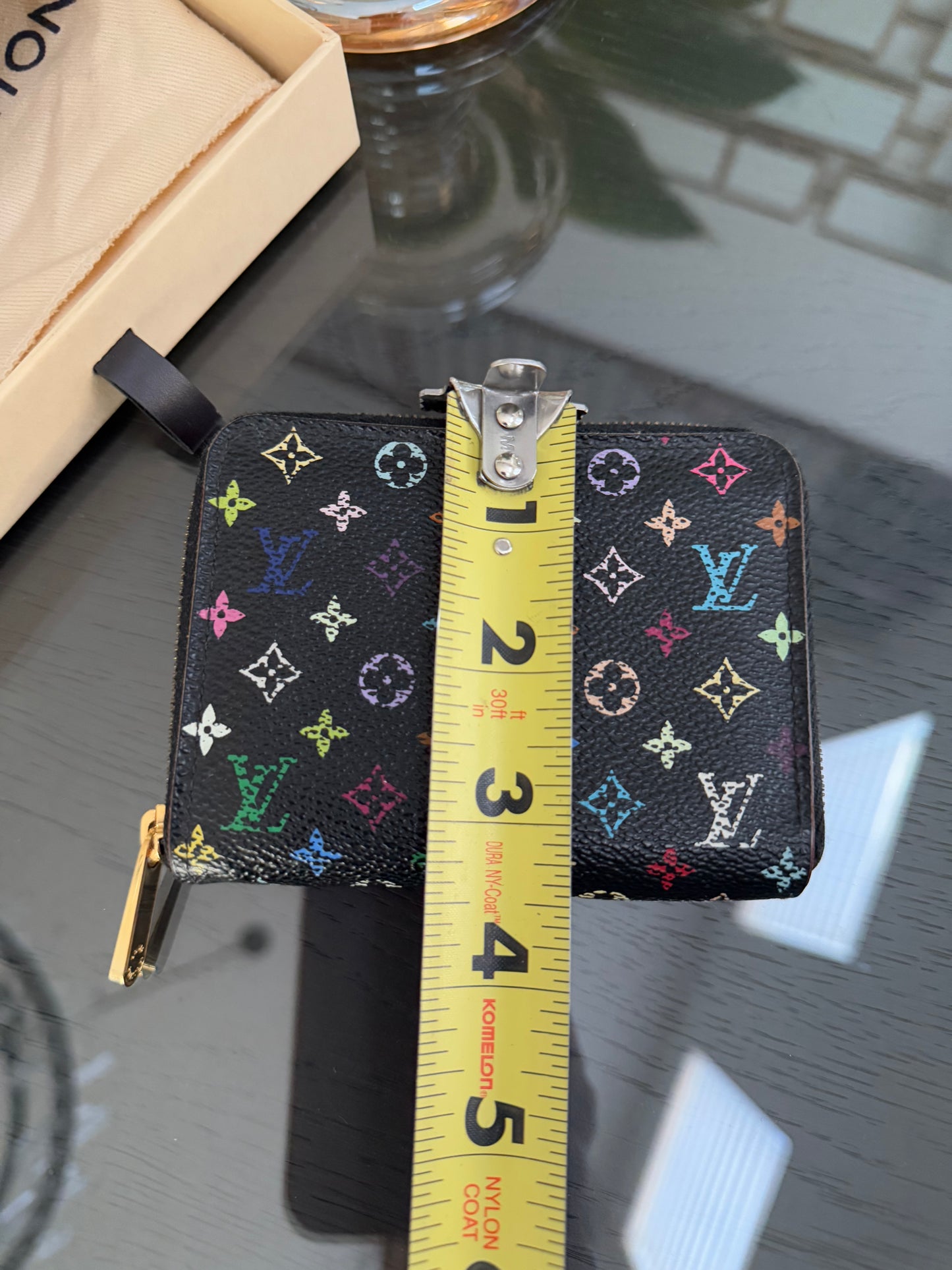 Multicolor Zippy Compact Wallet with Box and Dustbag -Year: 2010