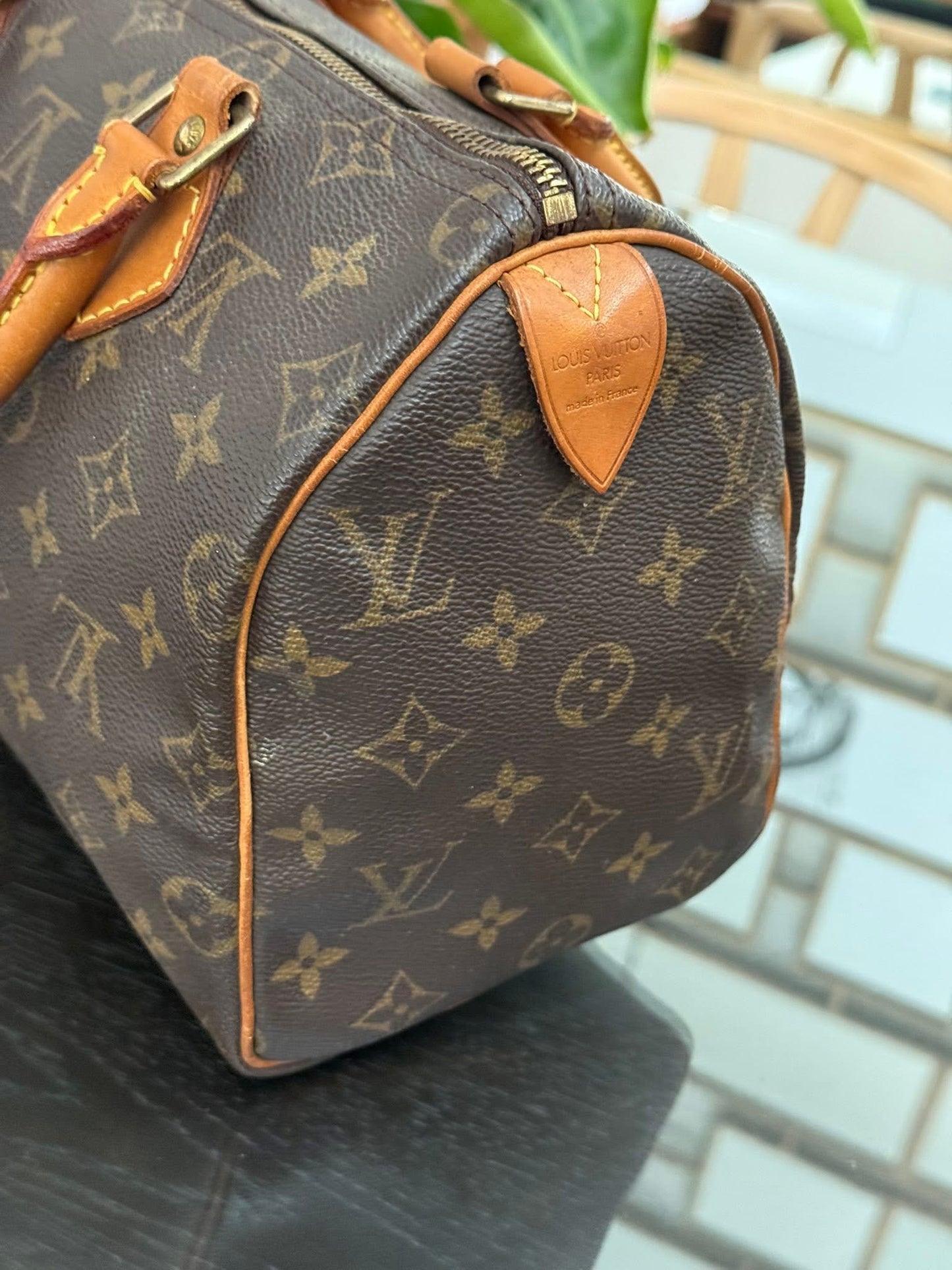 Speedy 25 in Monogram with Lock 🔐 and Key -🗓️ Year: 2000