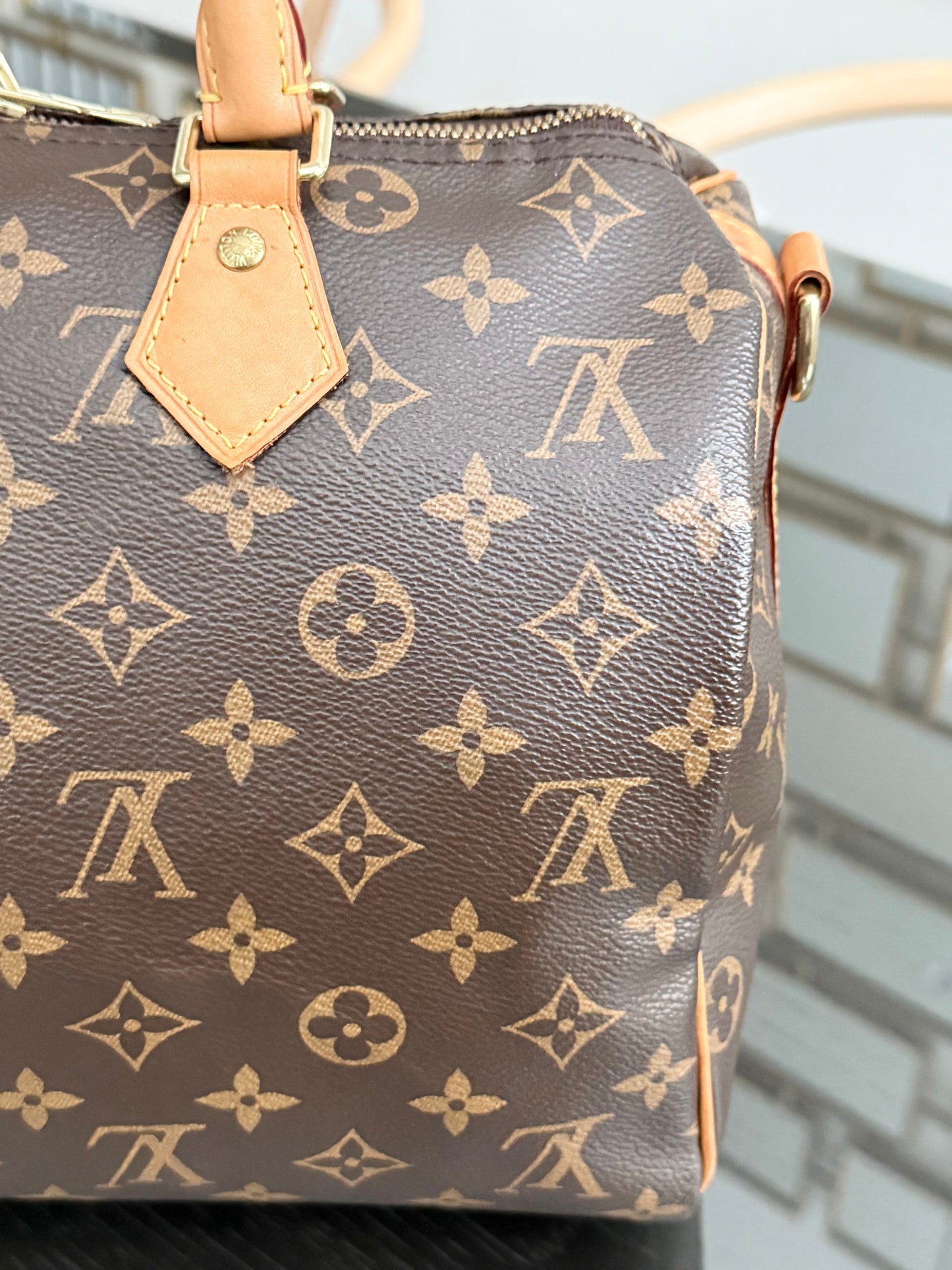 Speedy 30 Bandoulier in Monogram with 🔐 lock, Key and Dustbag -🗓️ Year: 2017