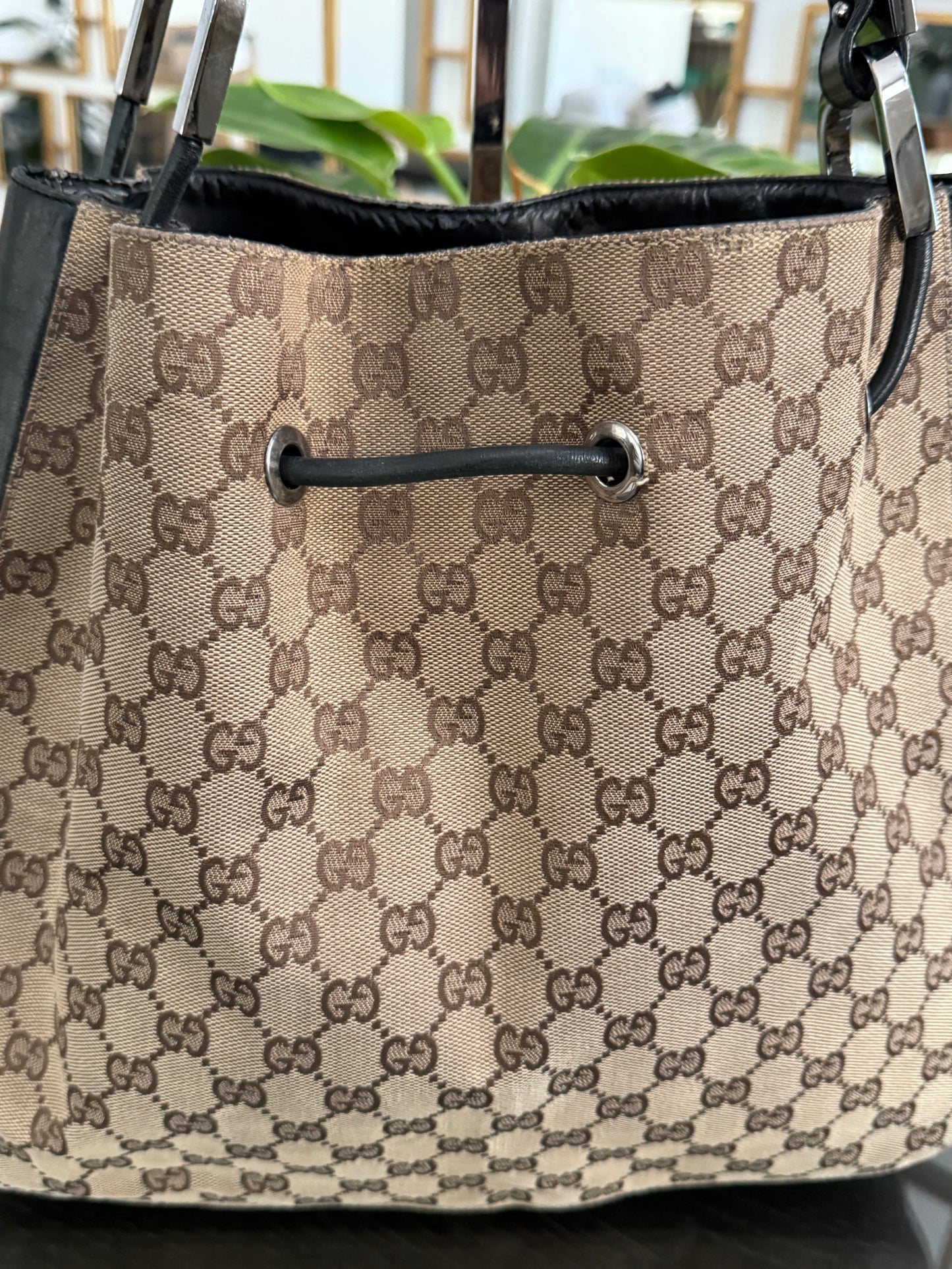 Gucci GG Canvas Drawstring Bag