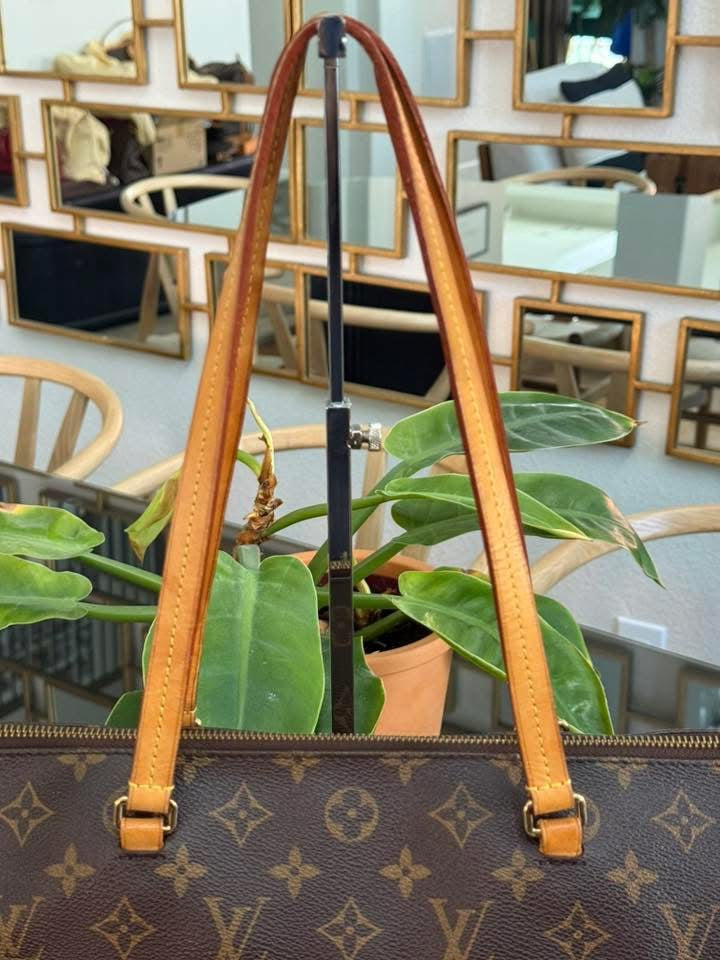 Monogram Lena MM Tote with Non branded Twilly 🗓️ Year: 2016