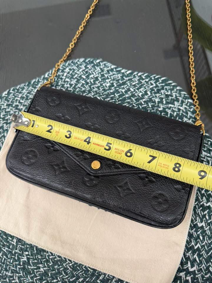 Felicie Empreinte Noir with Zippy and Card Inserts comes with Original Strap, Dustbag, Box and Paper bag 🗓️ Year: 2017