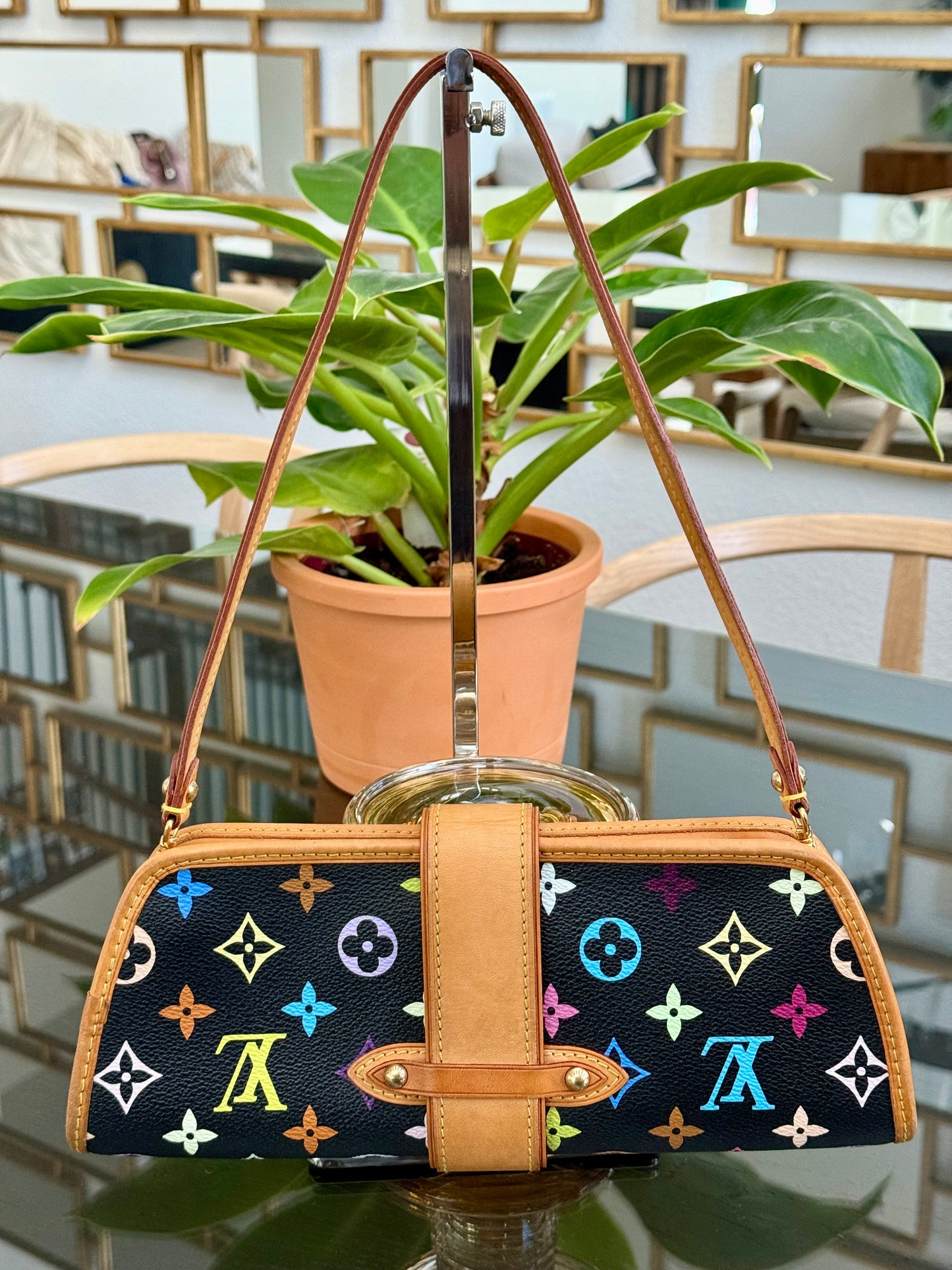 Multicolor Shirley Clutch/ Shoulder Bag with Dustbag, Box and Paper Bag 📅 Year: 2005