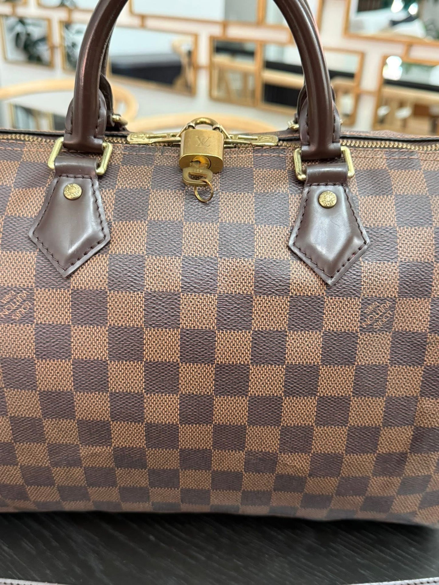 Speedy 30 Bandoulier in DE with 🔐 lock, Key, Original Strap, Insert Organizer and Dustbag -🗓️ Year: 2018