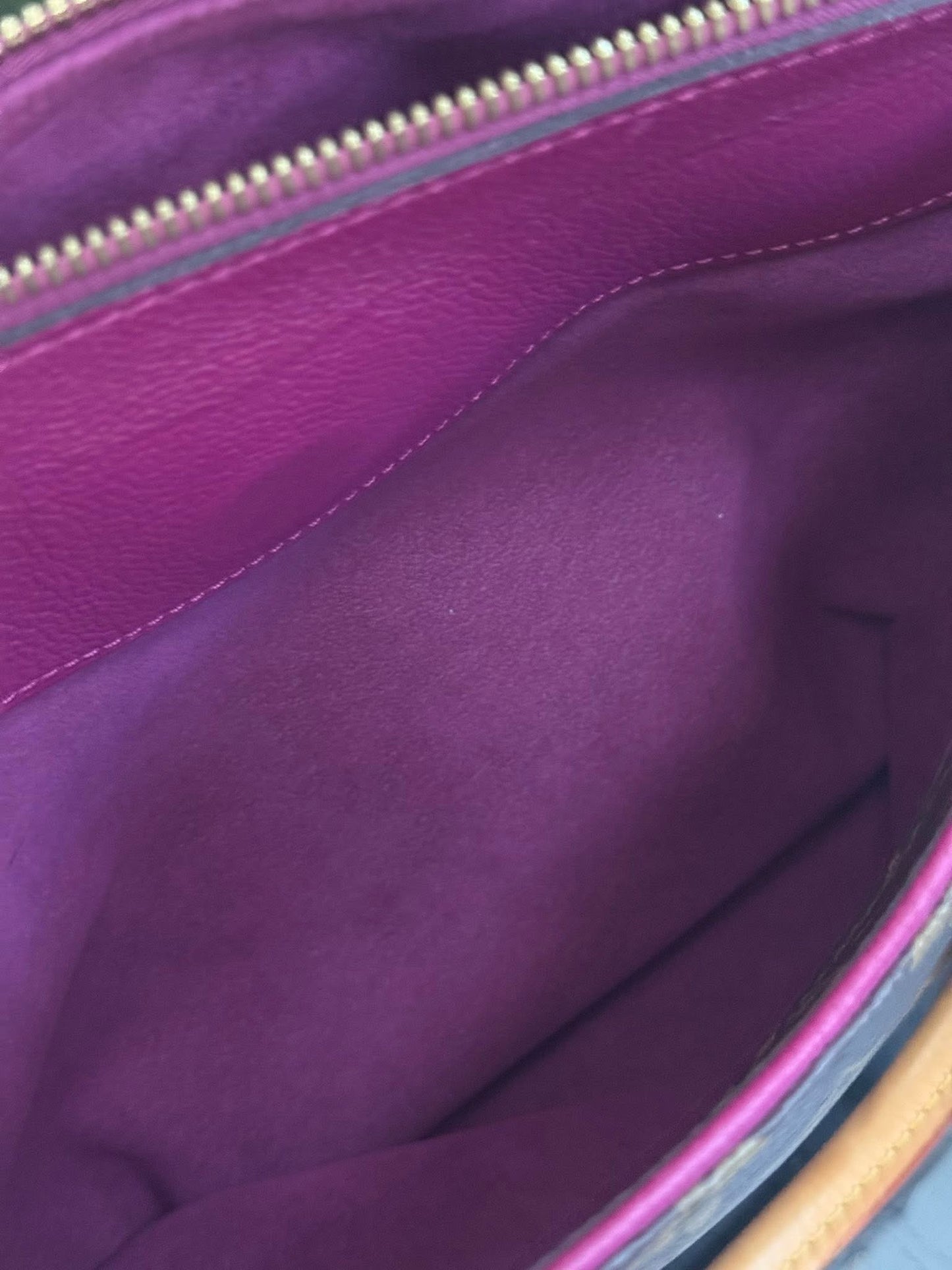 Pallas MM Purple Tote with Original Strap, Dustbag and Insert Organizer 📅 Year 2015