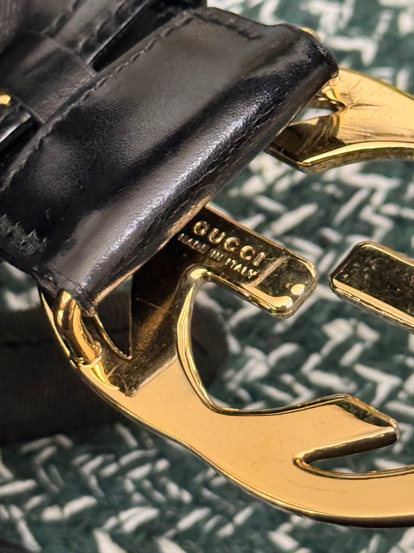 GU CCI Vintage Leather Belt -🗓️