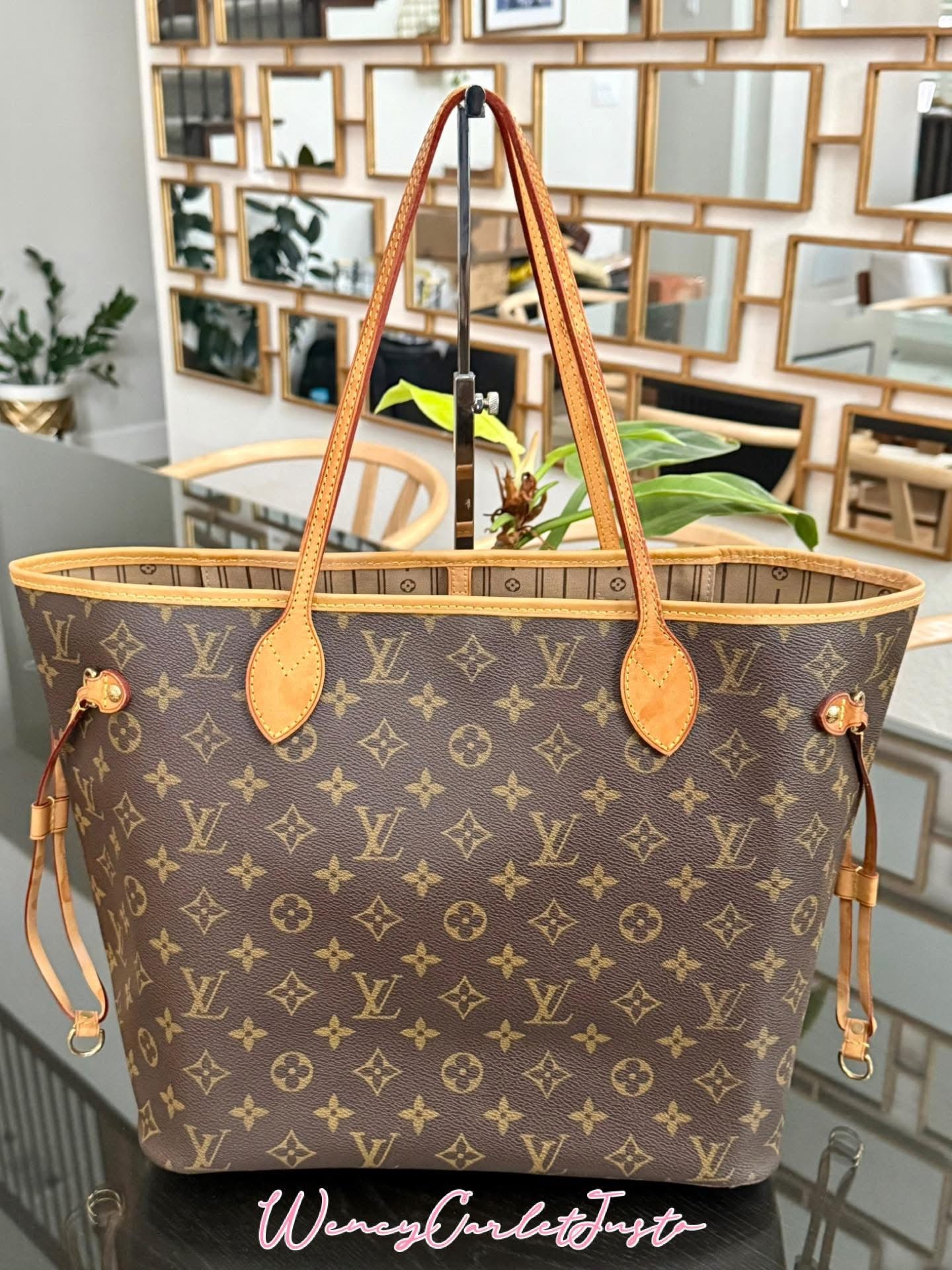 Neverfull MM Monogram with Dustbag and Non branded Twilly🌺 📅 Year: 2011