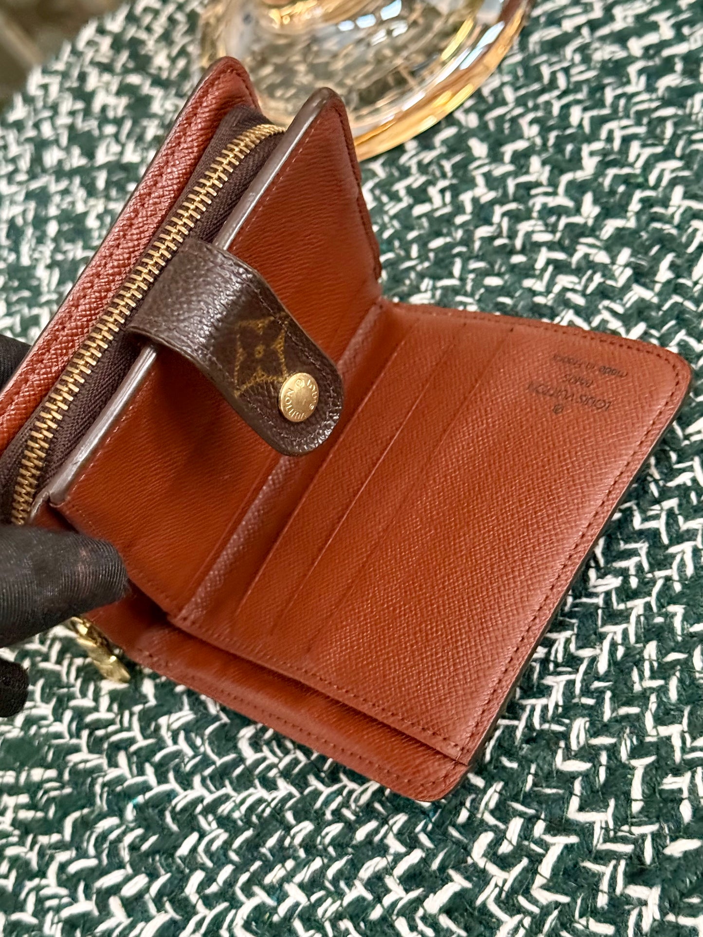 Monogram Zip Around Compact Wallet 🗓️ Year: 2000