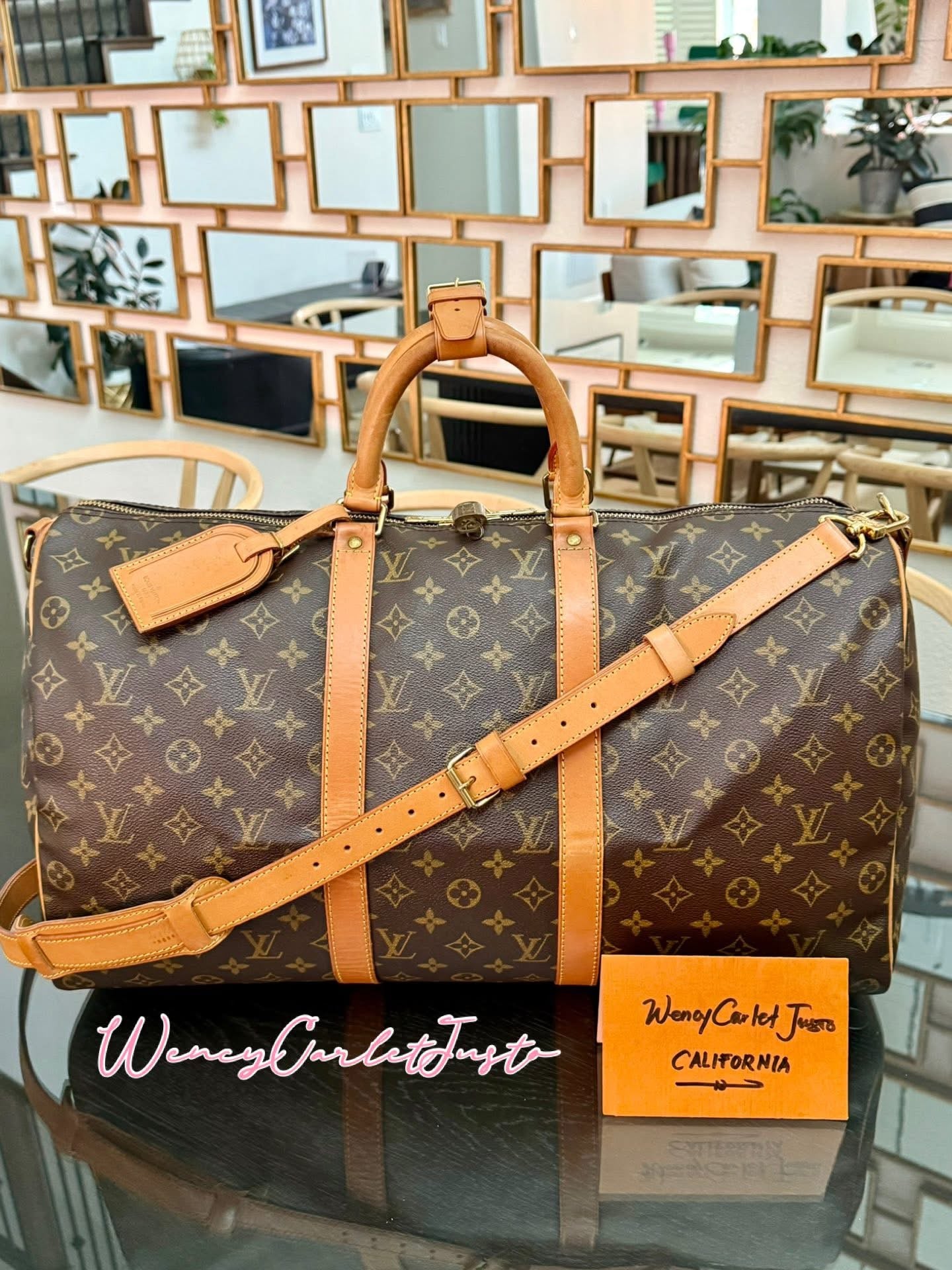 Keepall 50 Bandoulier with Original Strap, 🔐 Lock, Key , Poignet and Luggage Tag 📅 Year: 1993