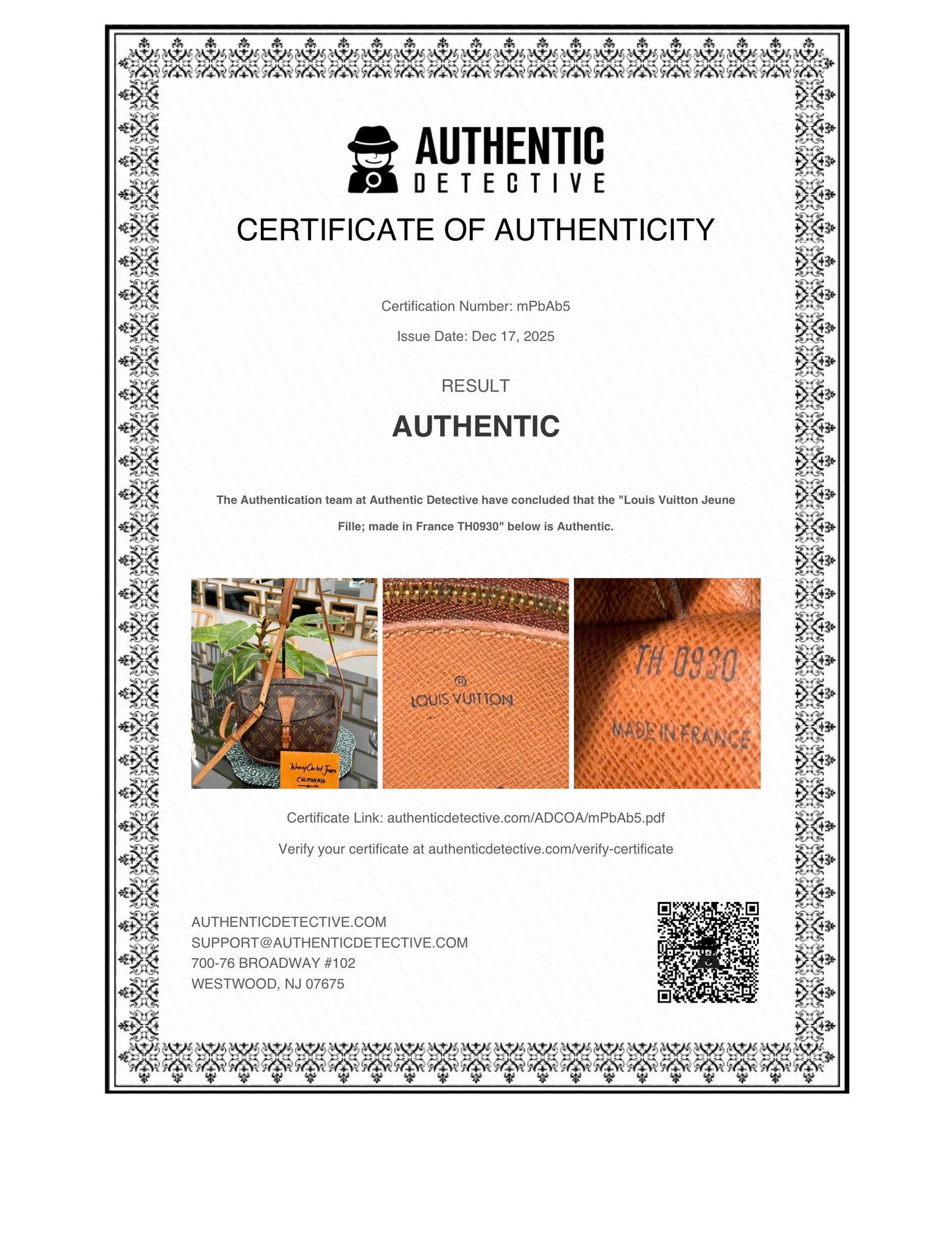 Jeaunefille MM Crossbody 📅 Year: 1990